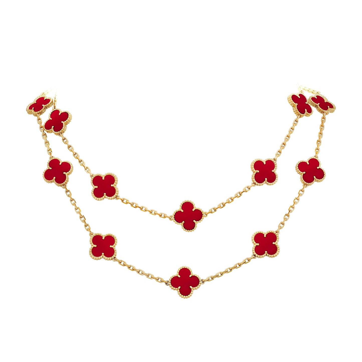 Van Cleef & Arpels Vintage Alhambra long necklace, 20 motifs