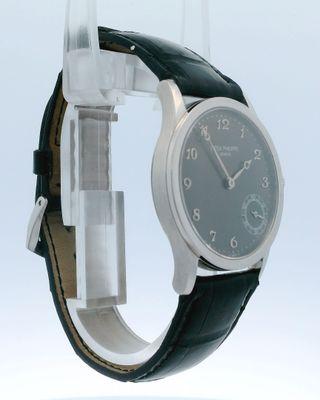 Patek Philippe Calatrava Certified Platinum Gray Dial Automatic Mens Watch 5026P