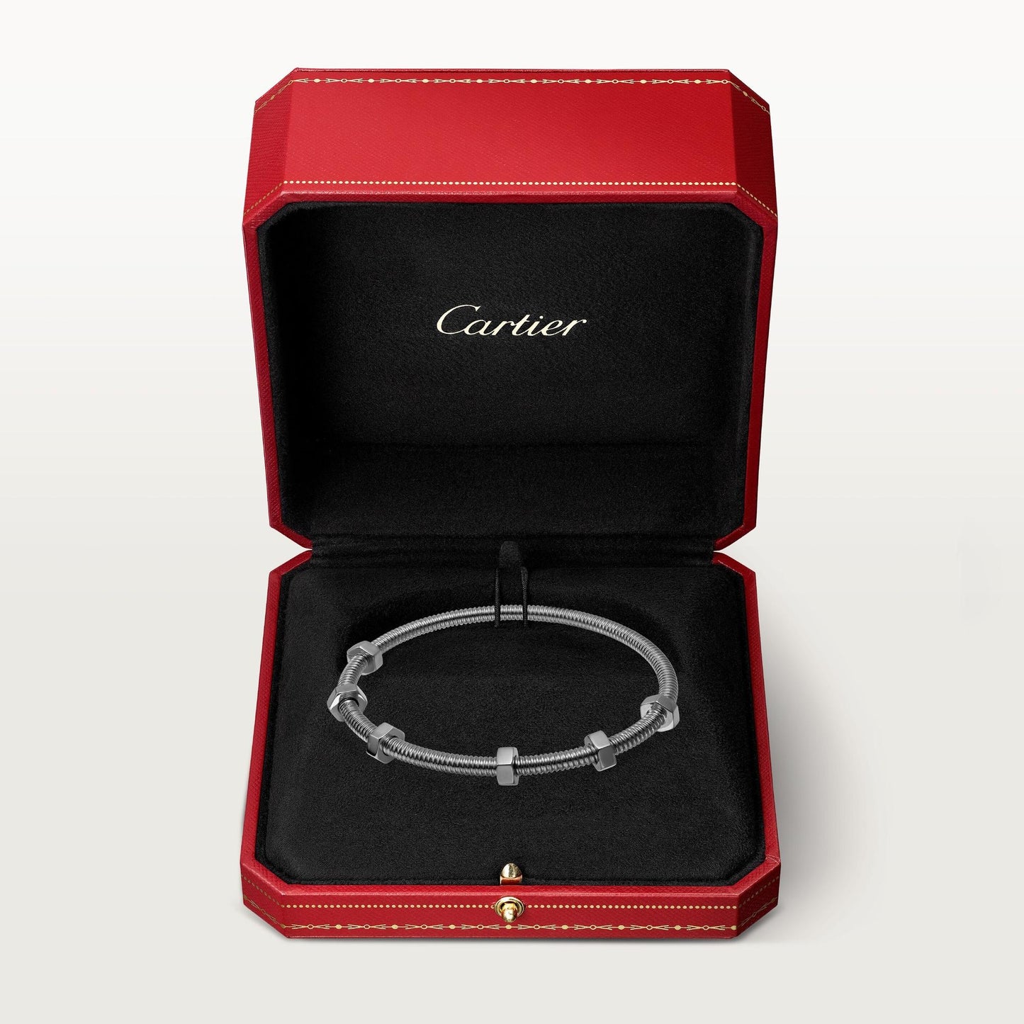 Écrou de Cartier CRB6064419 Size '19' 18K White Gold Bracelet