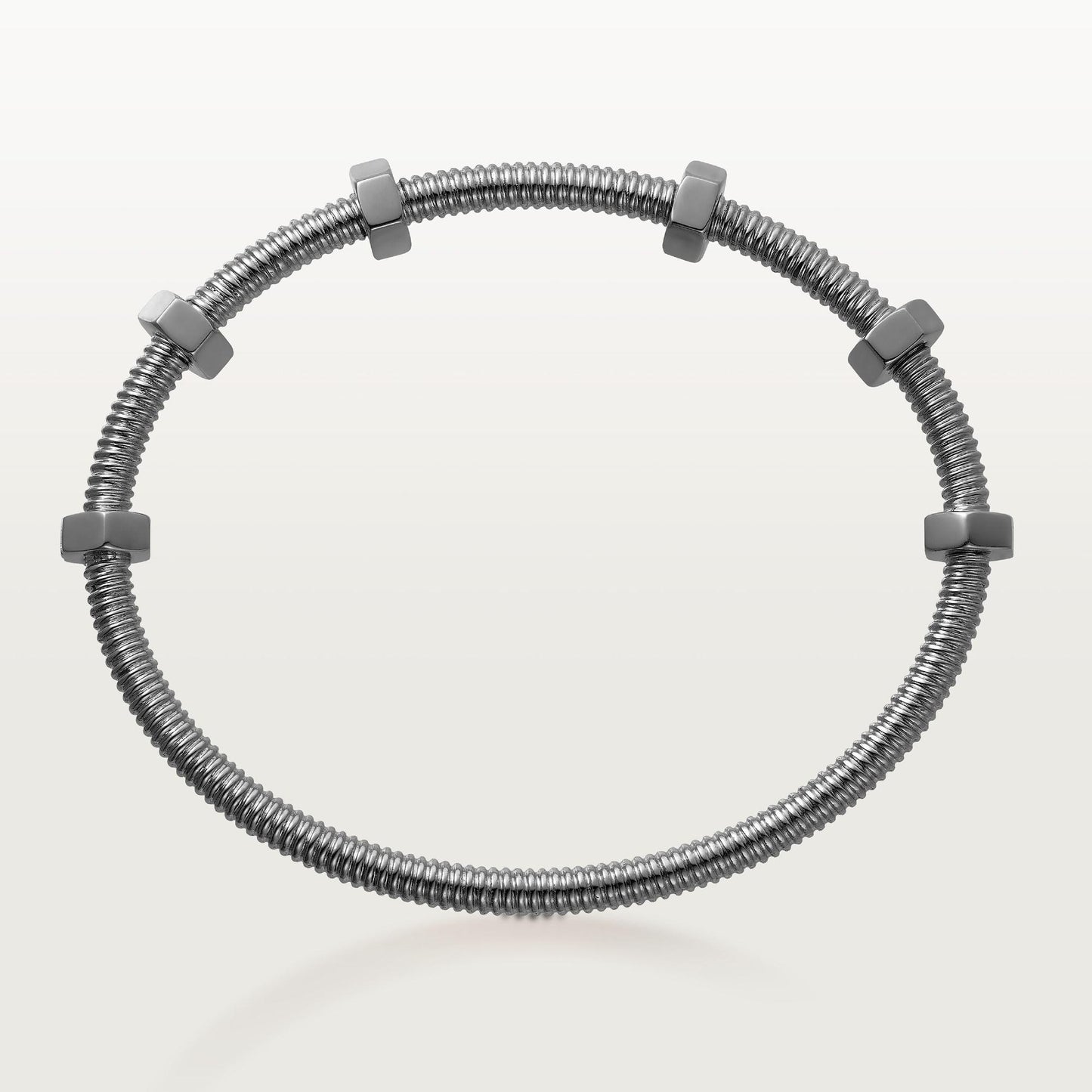 Écrou de Cartier CRB6064419 Size '19' 18K White Gold Bracelet