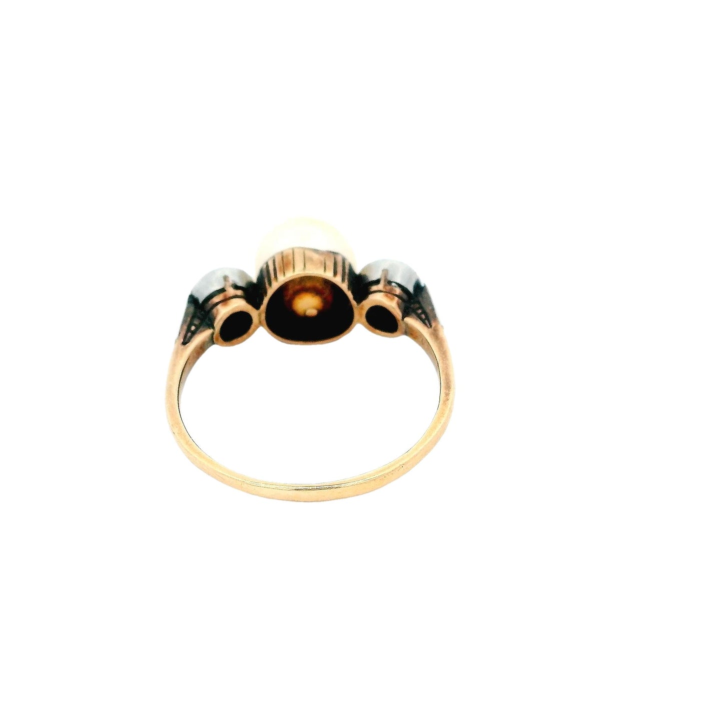 Solitaire Pearl 2 Side Diamond