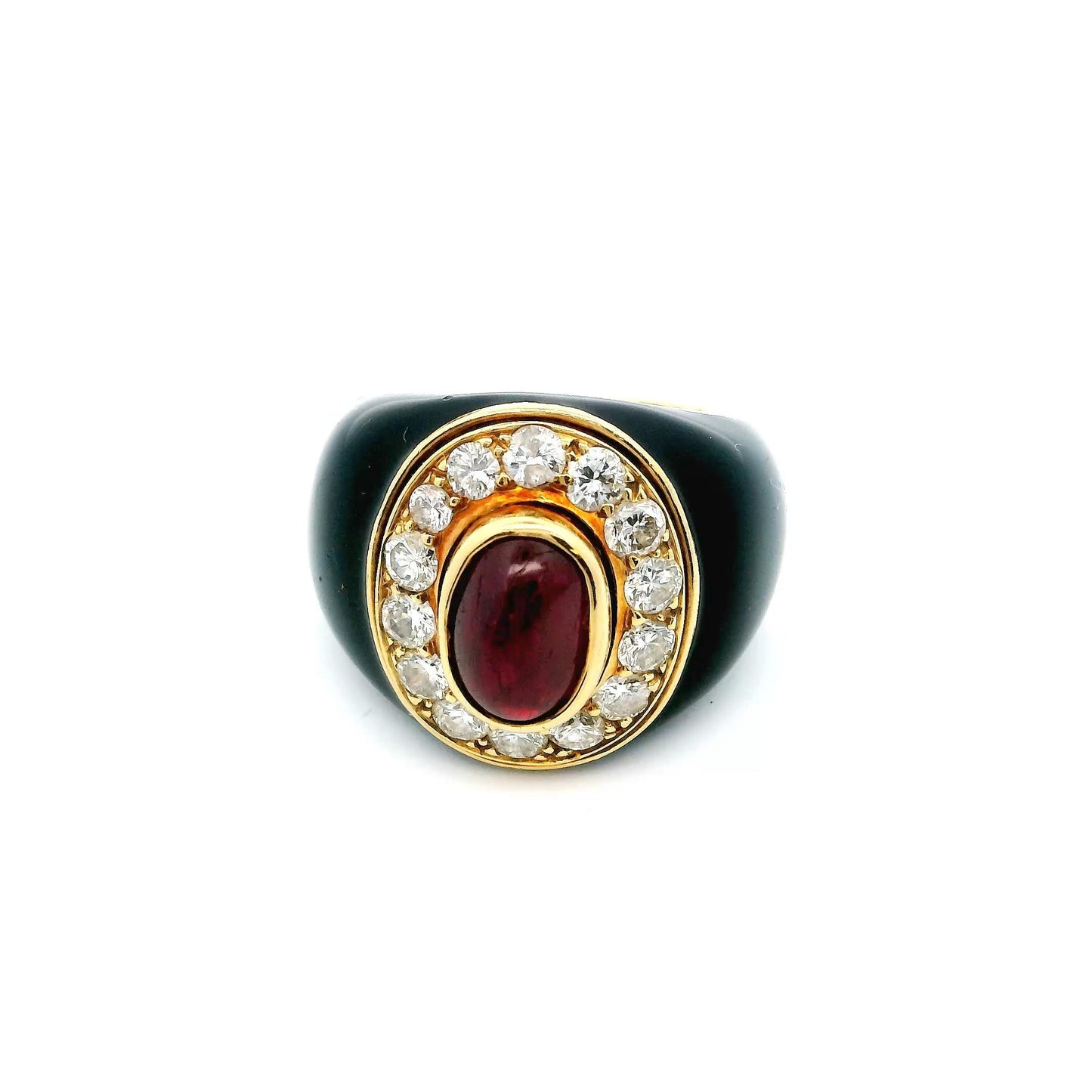 18k Ruby & Diamond Ring