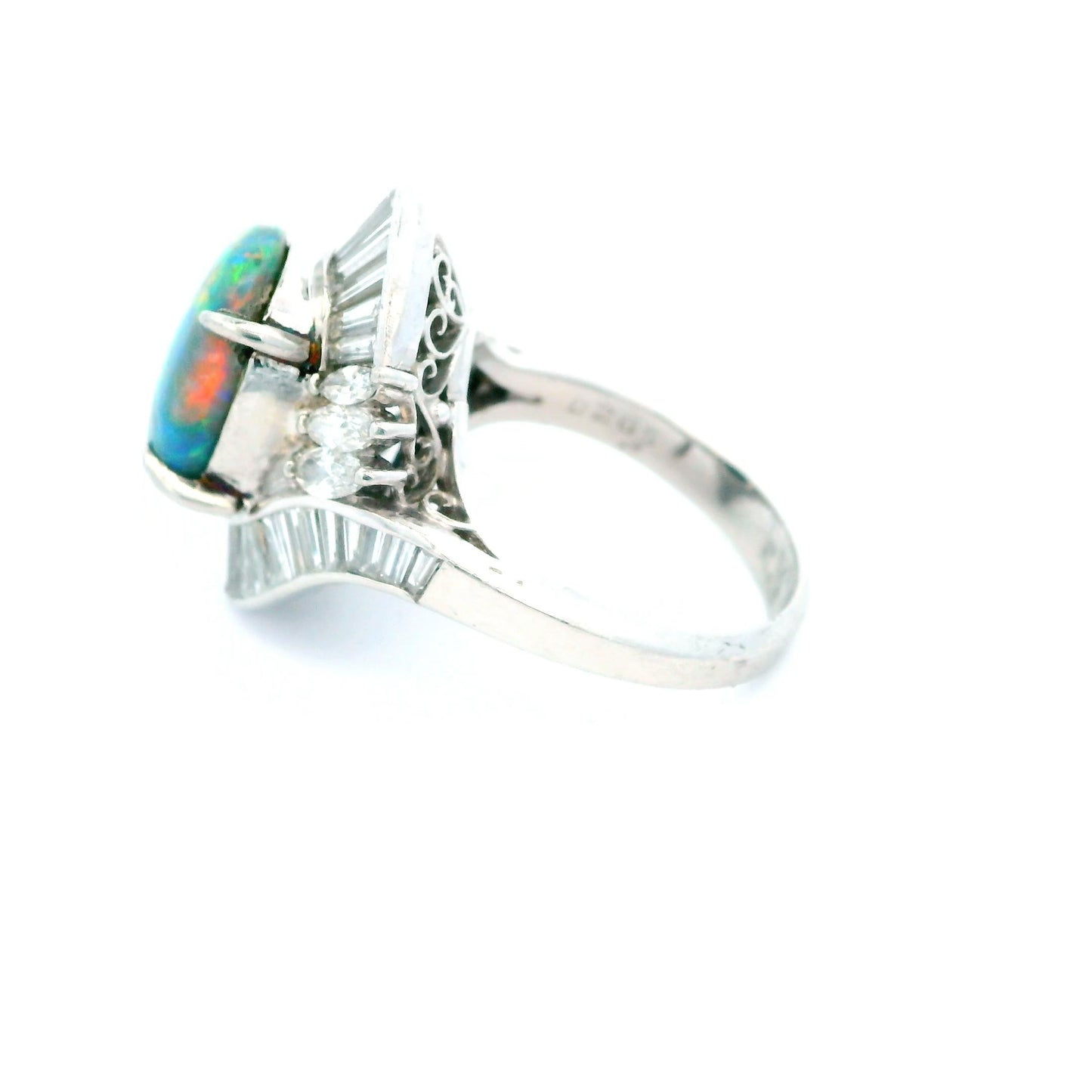 Platinum Opal Ring