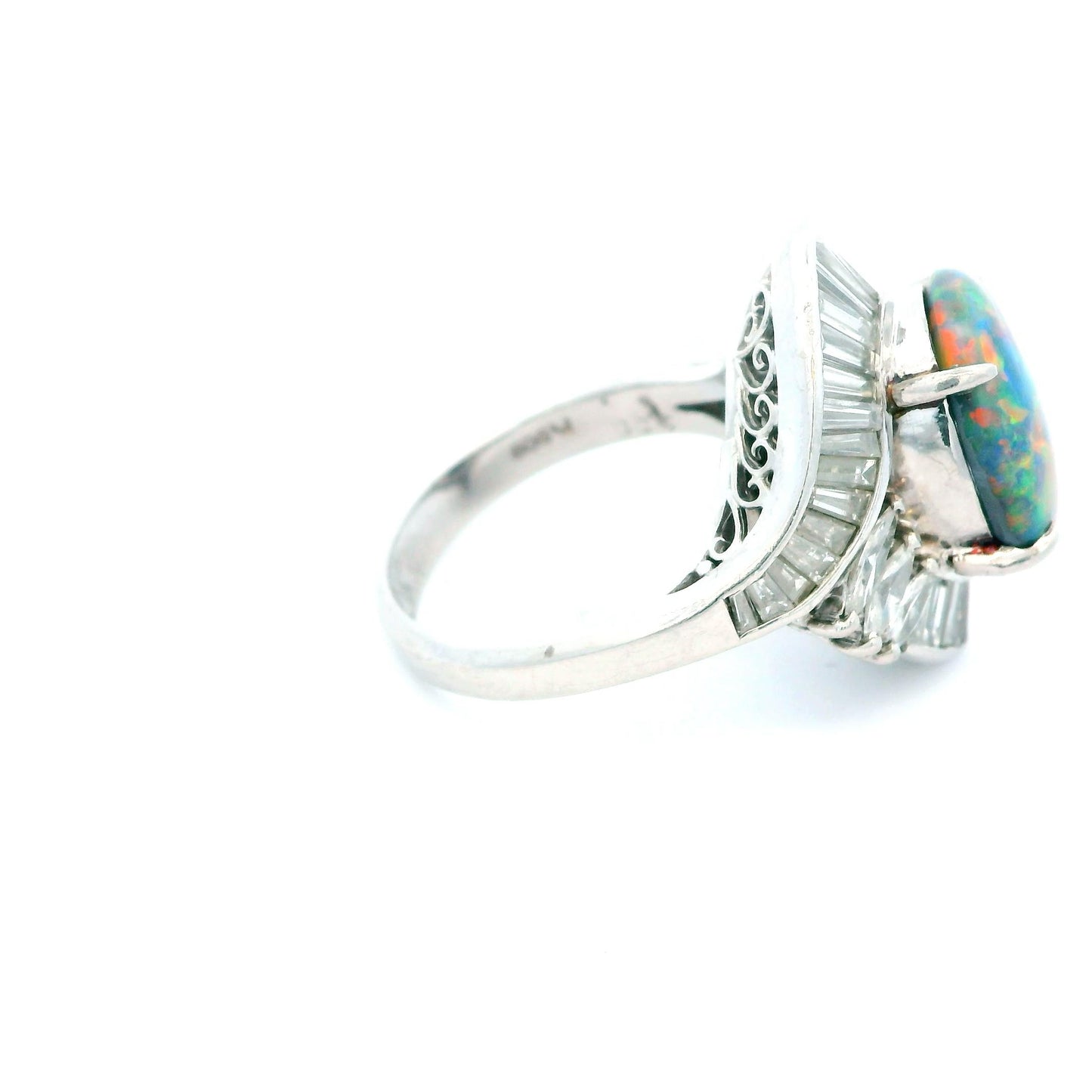 Platinum Opal Ring