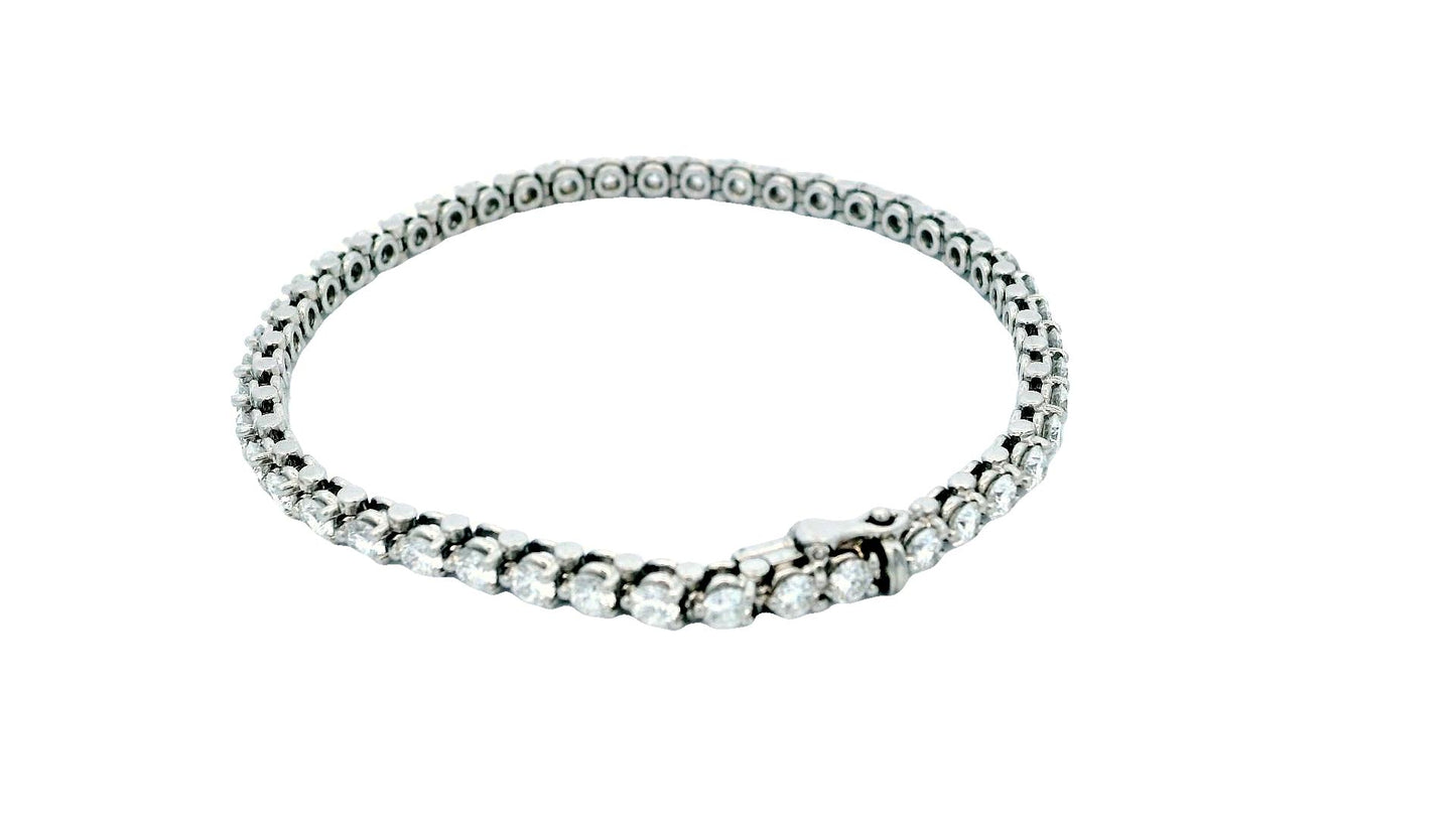 Cartier Platinum Diamond Line Bracelet