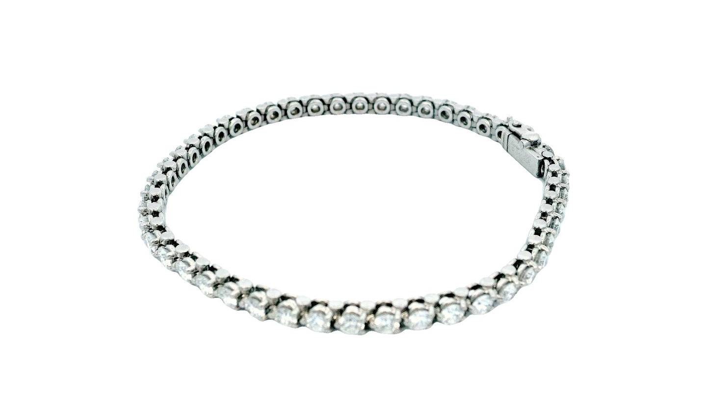 Cartier Platinum Diamond Line Bracelet