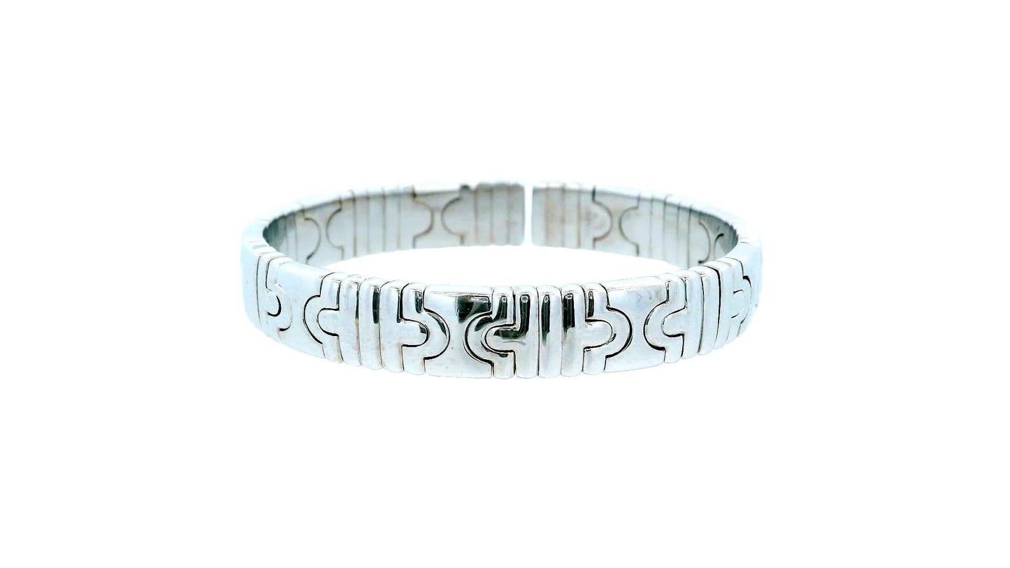Bvlgari Parentesi 18K White Gold Bracelet