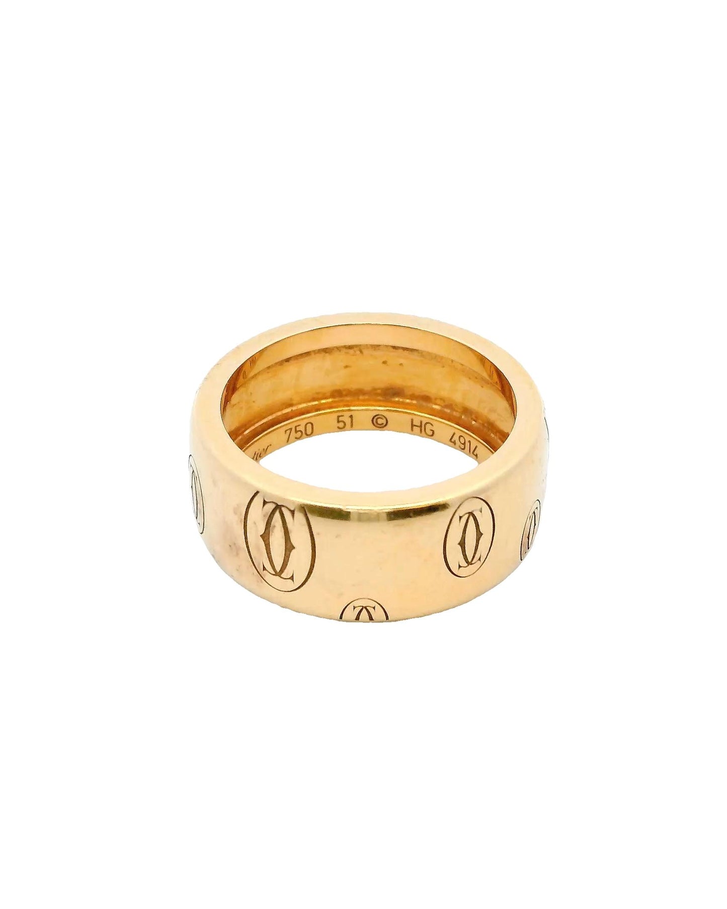 Cartier 18K Rose Gold Ring Size 51