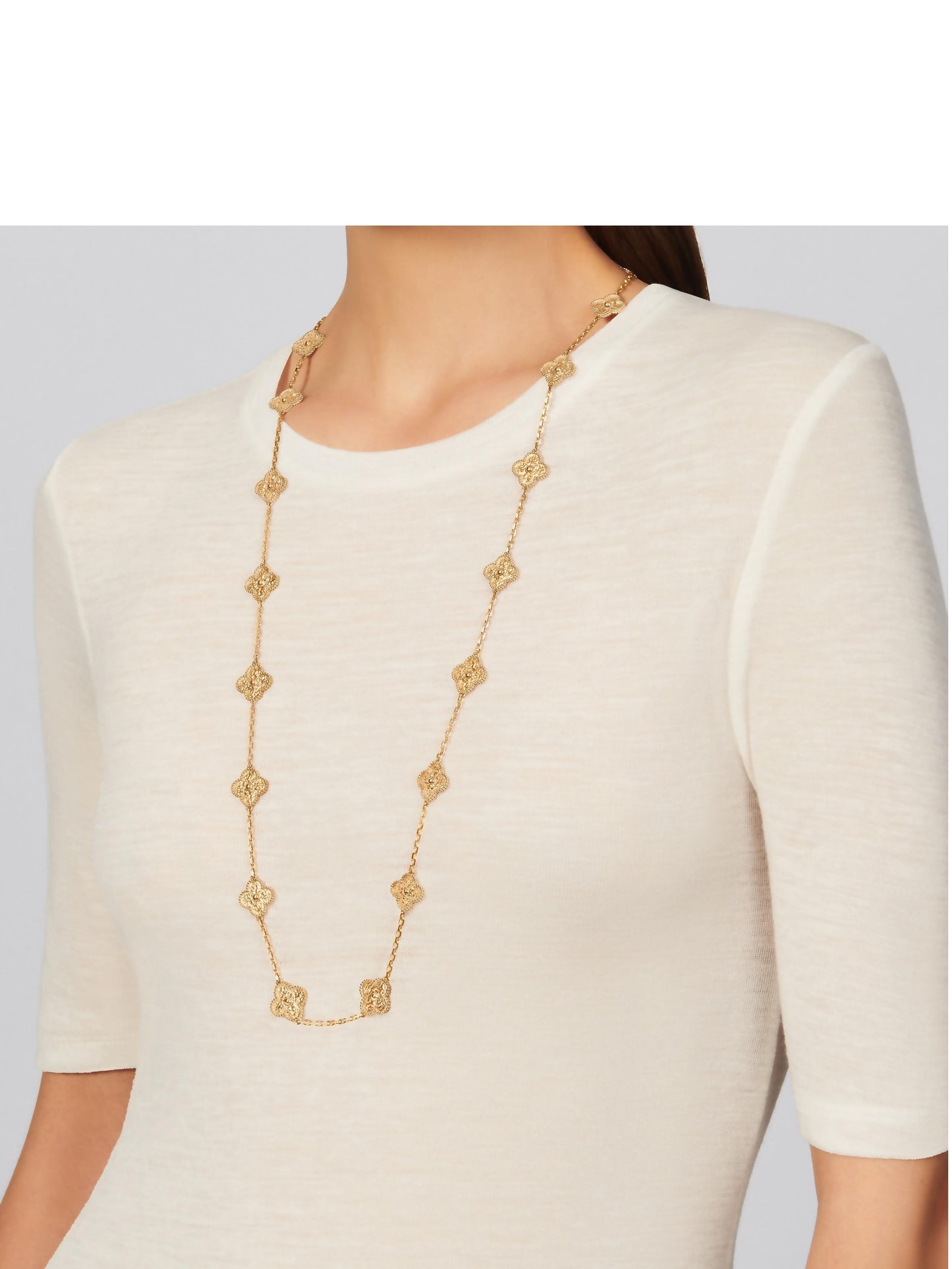 Van Cleef & Arpels Vintage Alhambra long necklace, 20 motifs