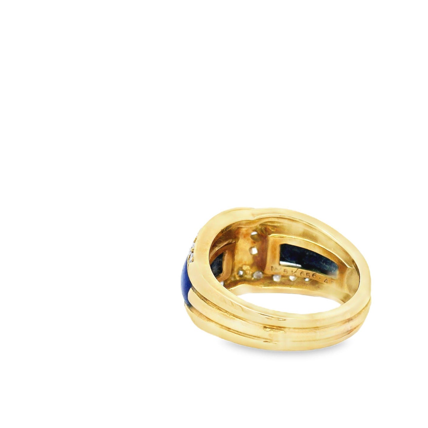 18K Van Cleef & Arpels Lapis & Diamond Ring