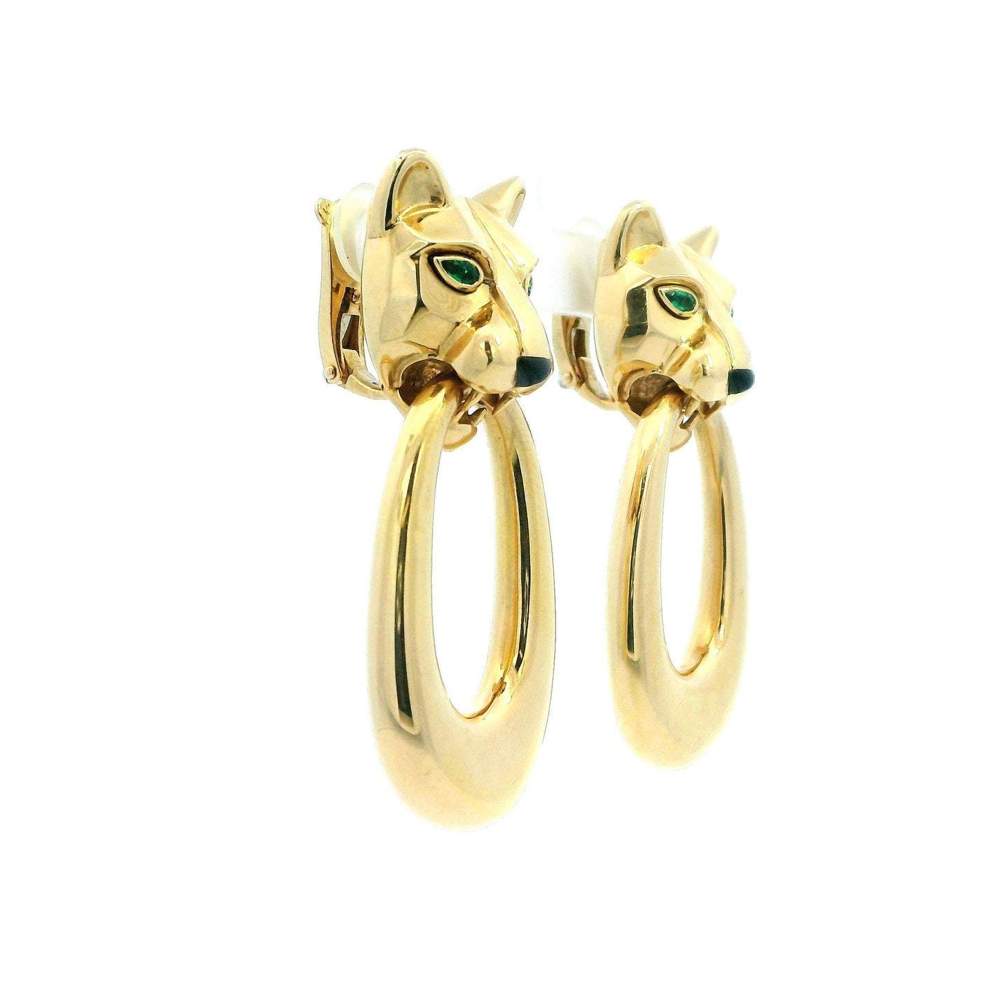 Cartier Panther 18K Yellow Gold Day & Night Ears Door-knockers(Pre-Owned)