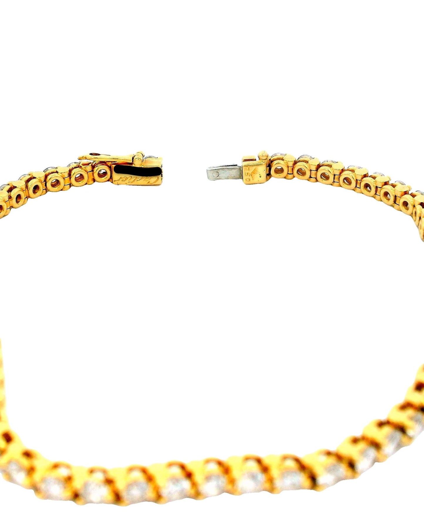 Cartier 18K Yellow Gold Diamond Line Bracelet