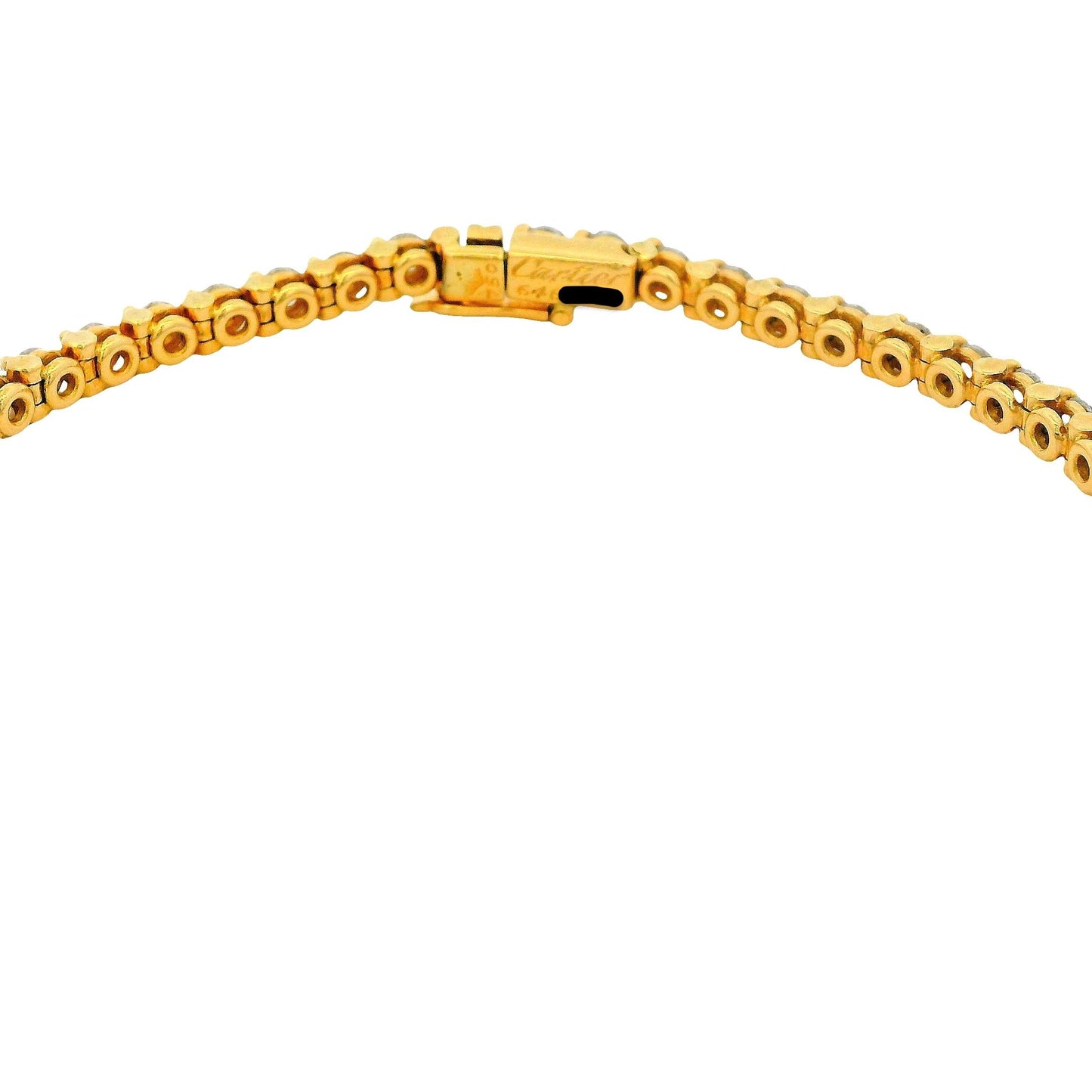 Cartier 18K Yellow Gold Diamond Line Bracelet
