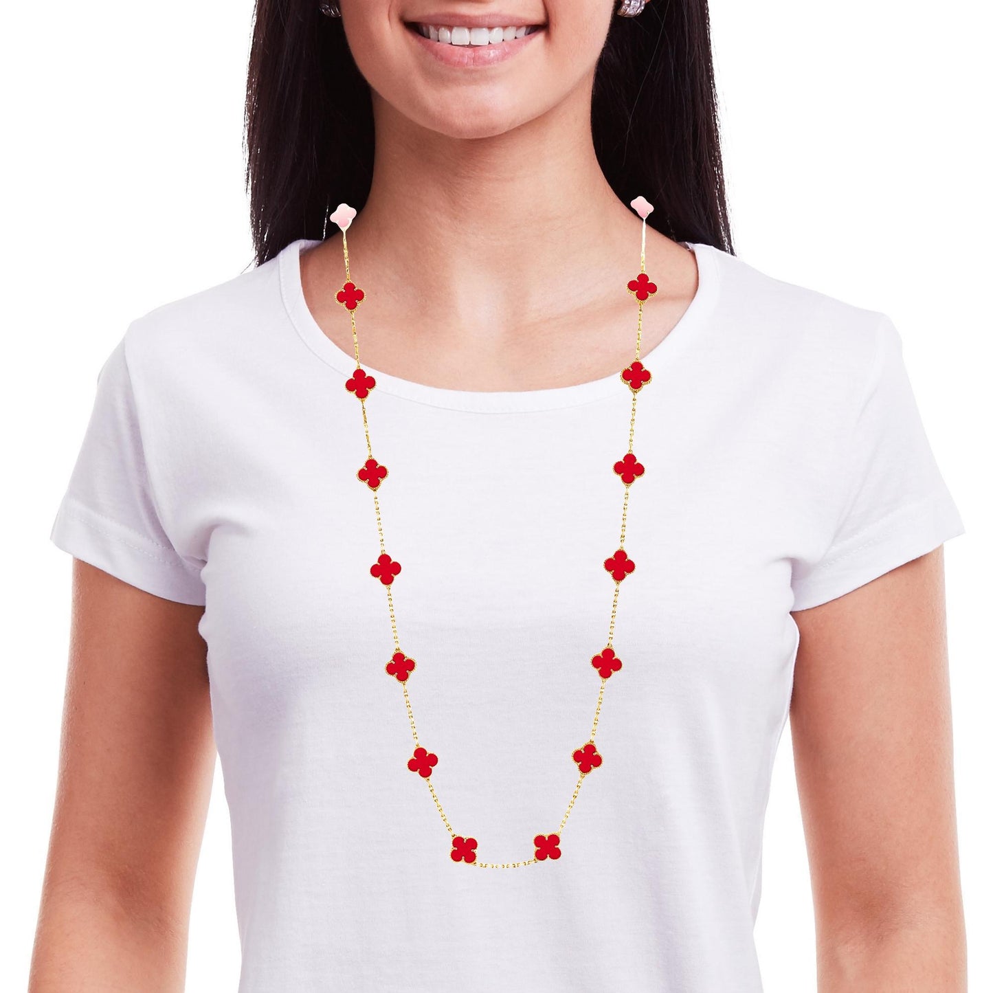 Van Cleef & Arpels Vintage Alhambra long necklace, 20 motifs