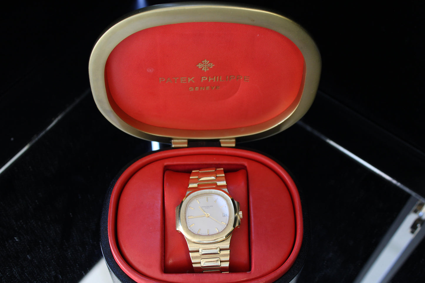 Patek Philippe Nautilus 3800/1J 18K Yellow Gold Box & Papers