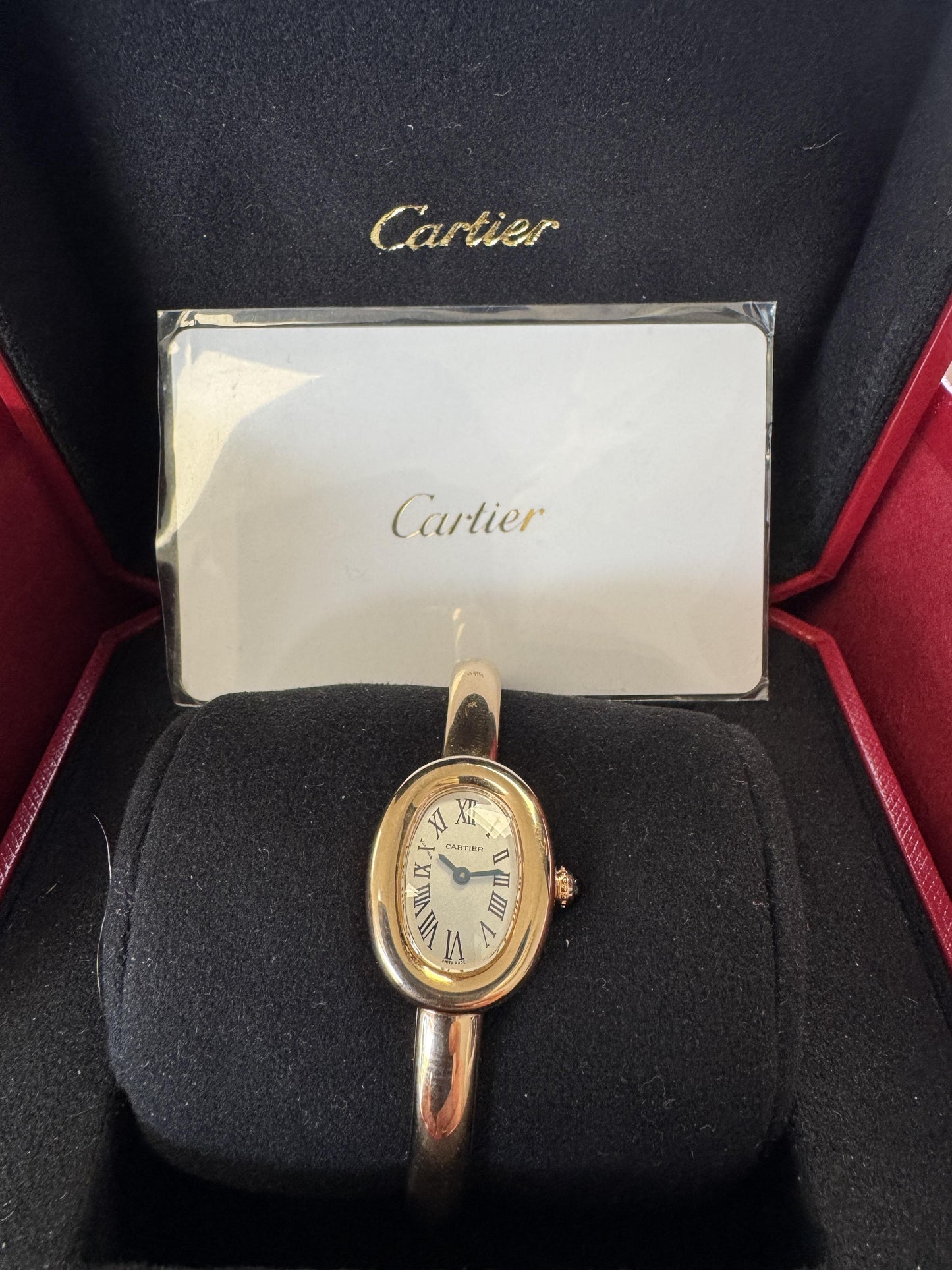Cartier Baignoire Mini WGBA0051 18K Rose Gold Box & Card