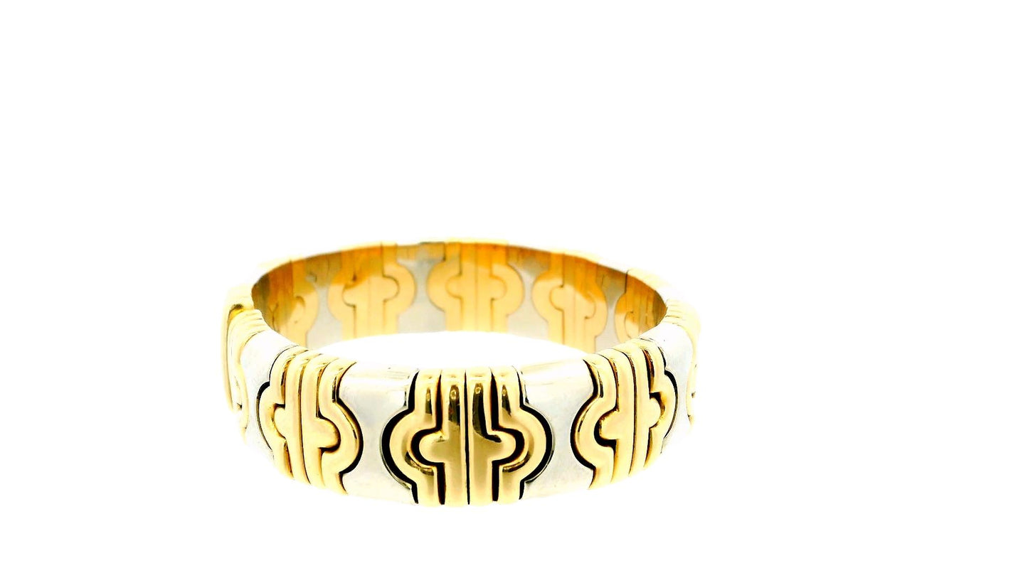 Bvlgari 18k yellow & White Gold Parentesi Cuff