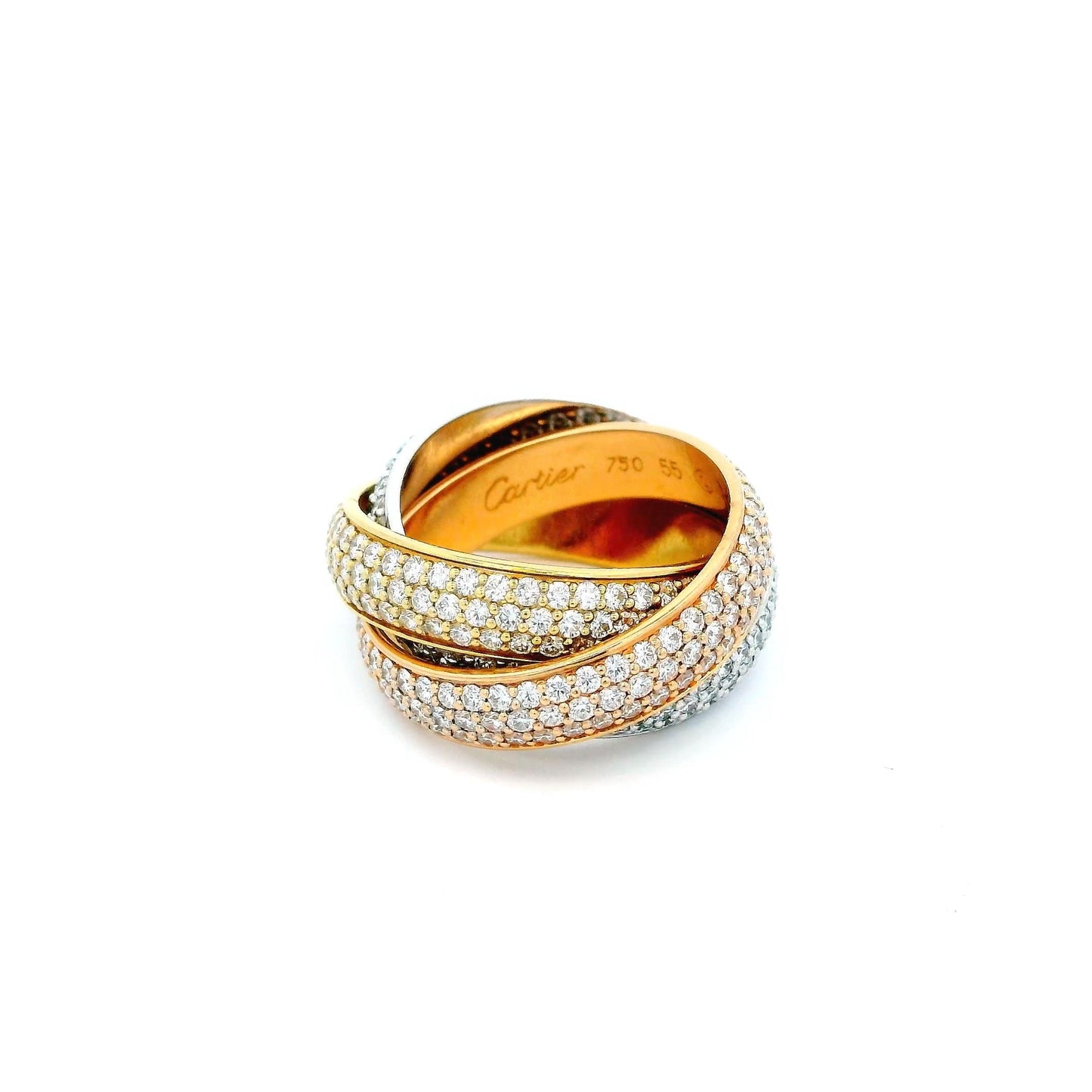 Cartier Trinity Pave Ring