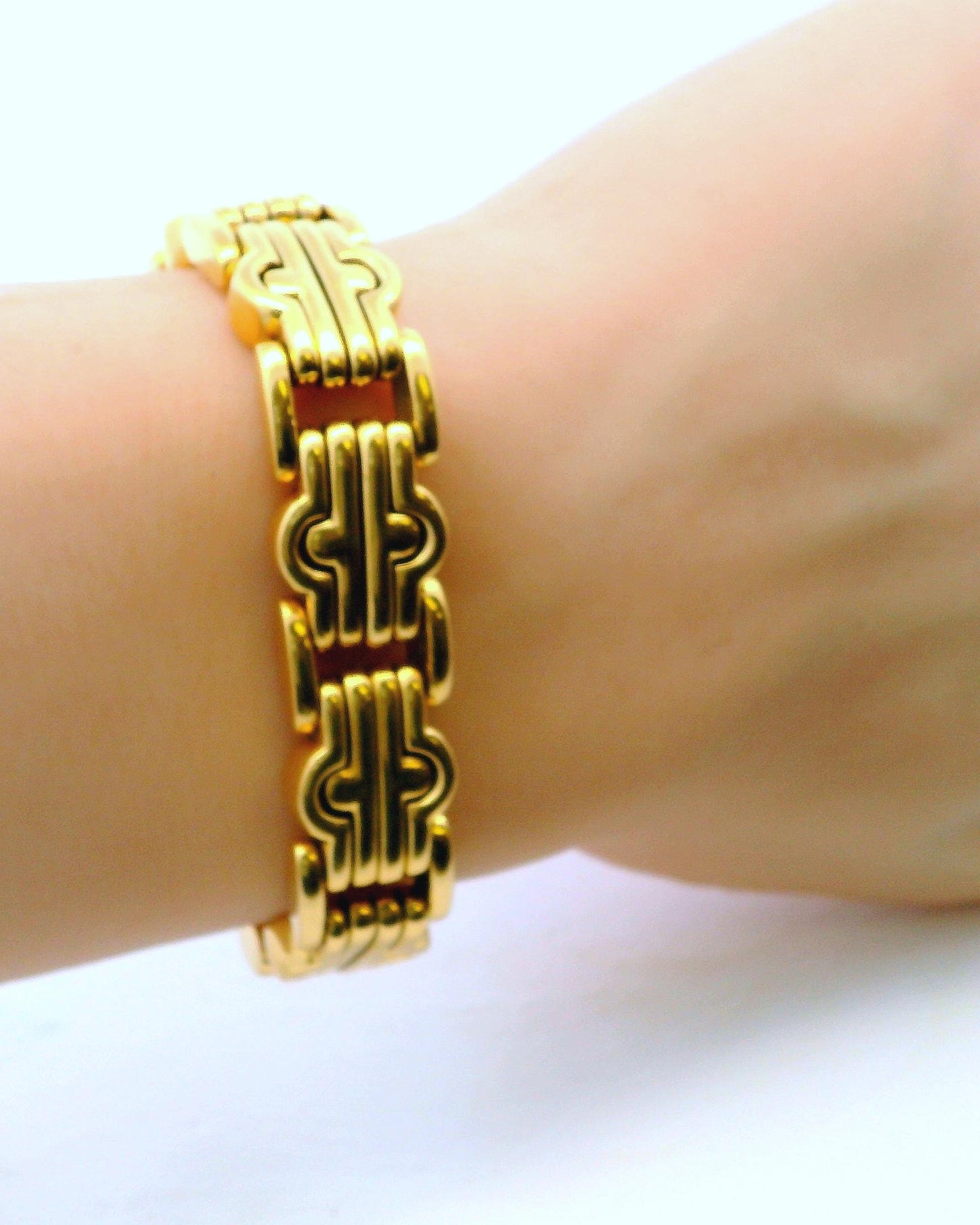 Bvlgari Parentesi 18k Yellow Gold Link Vintage Bracelet