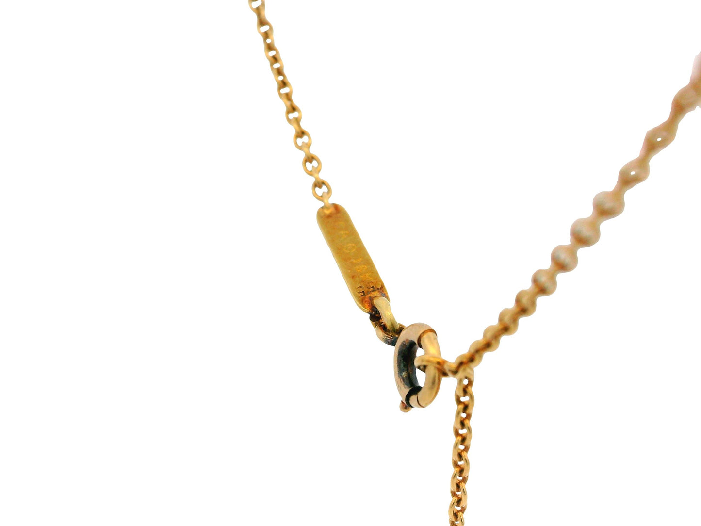 Van Cleef & Arpels Papillon Ruby Diamond 18K Yellow Gold Necklace