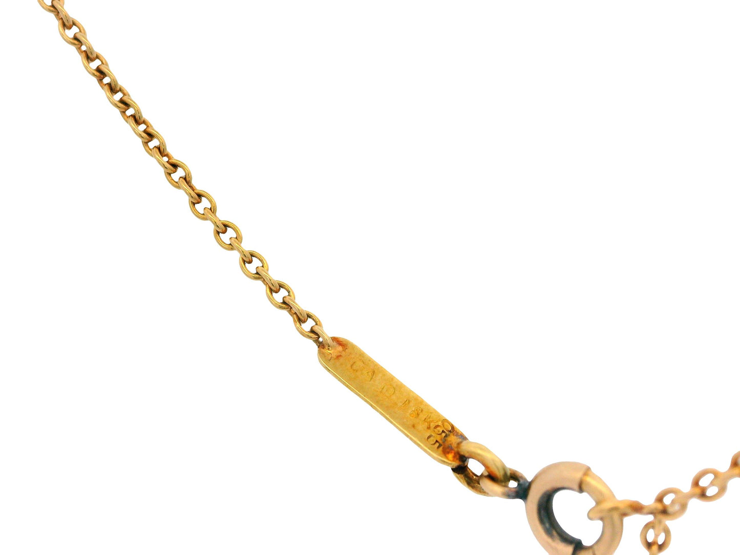 Van Cleef & Arpels Papillon Ruby Diamond 18K Yellow Gold Necklace