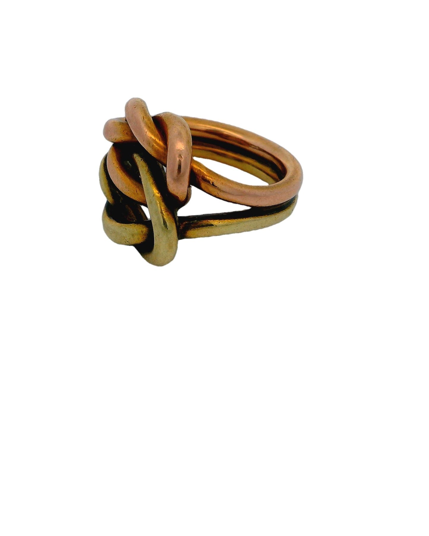 Cartier Double Knot 14K Yellow & Rose Gold Ring