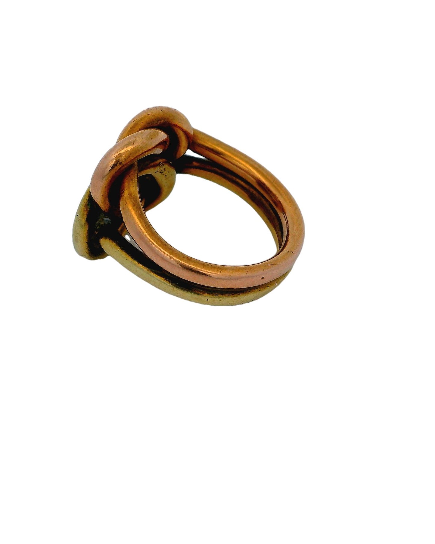 Cartier Double Knot 14K Yellow & Rose Gold Ring