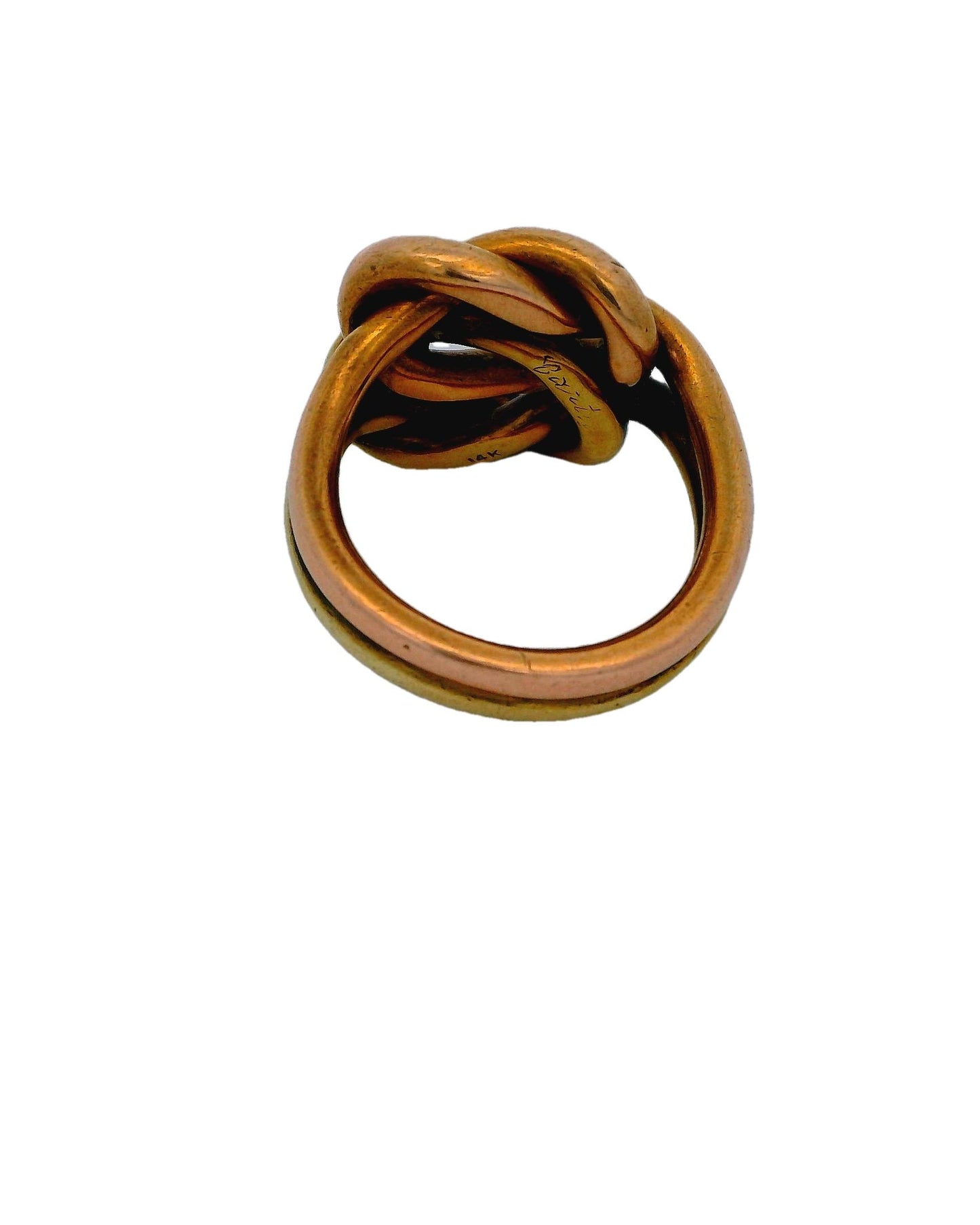 Cartier Double Knot 14K Yellow & Rose Gold Ring