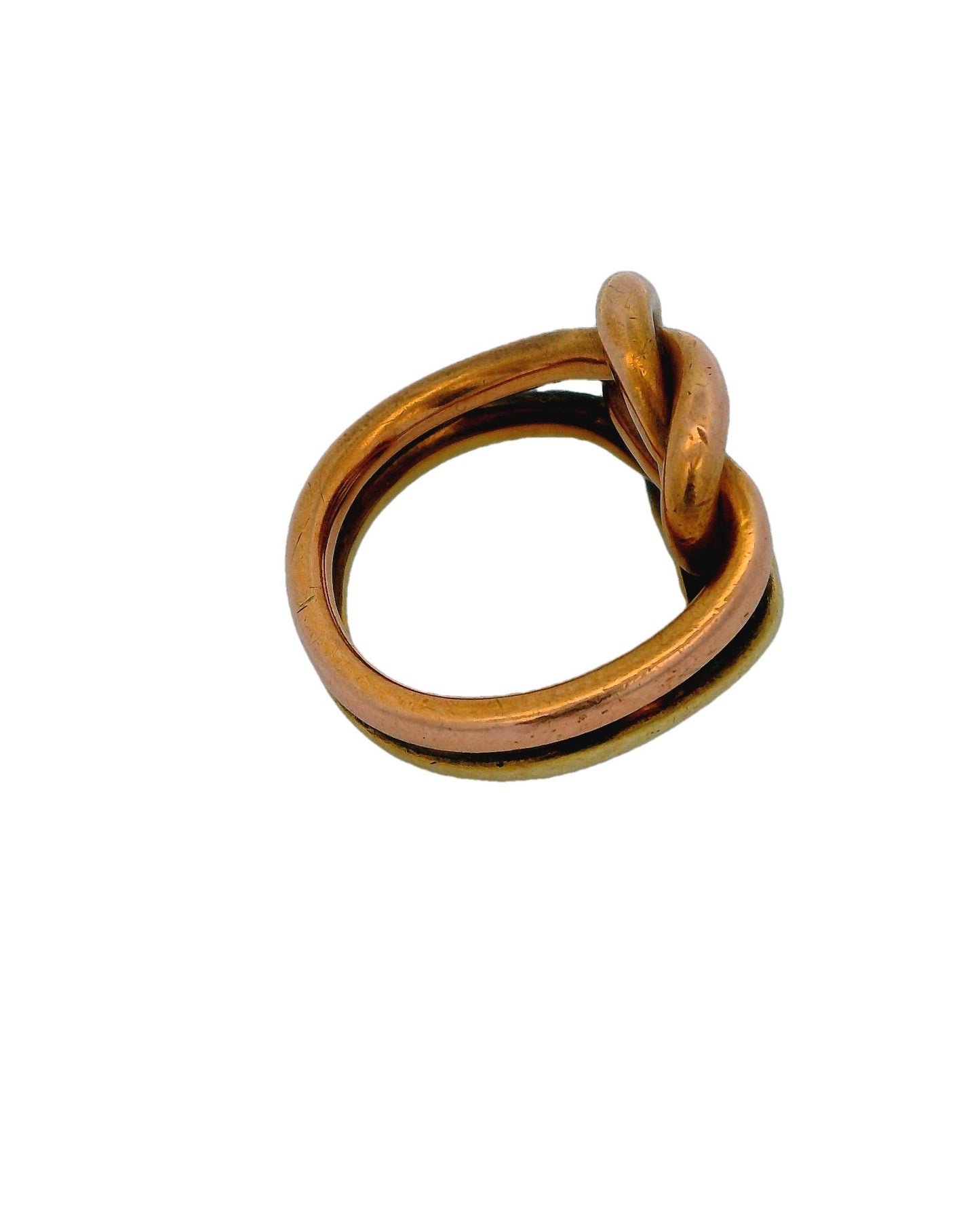 Cartier Double Knot 14K Yellow & Rose Gold Ring