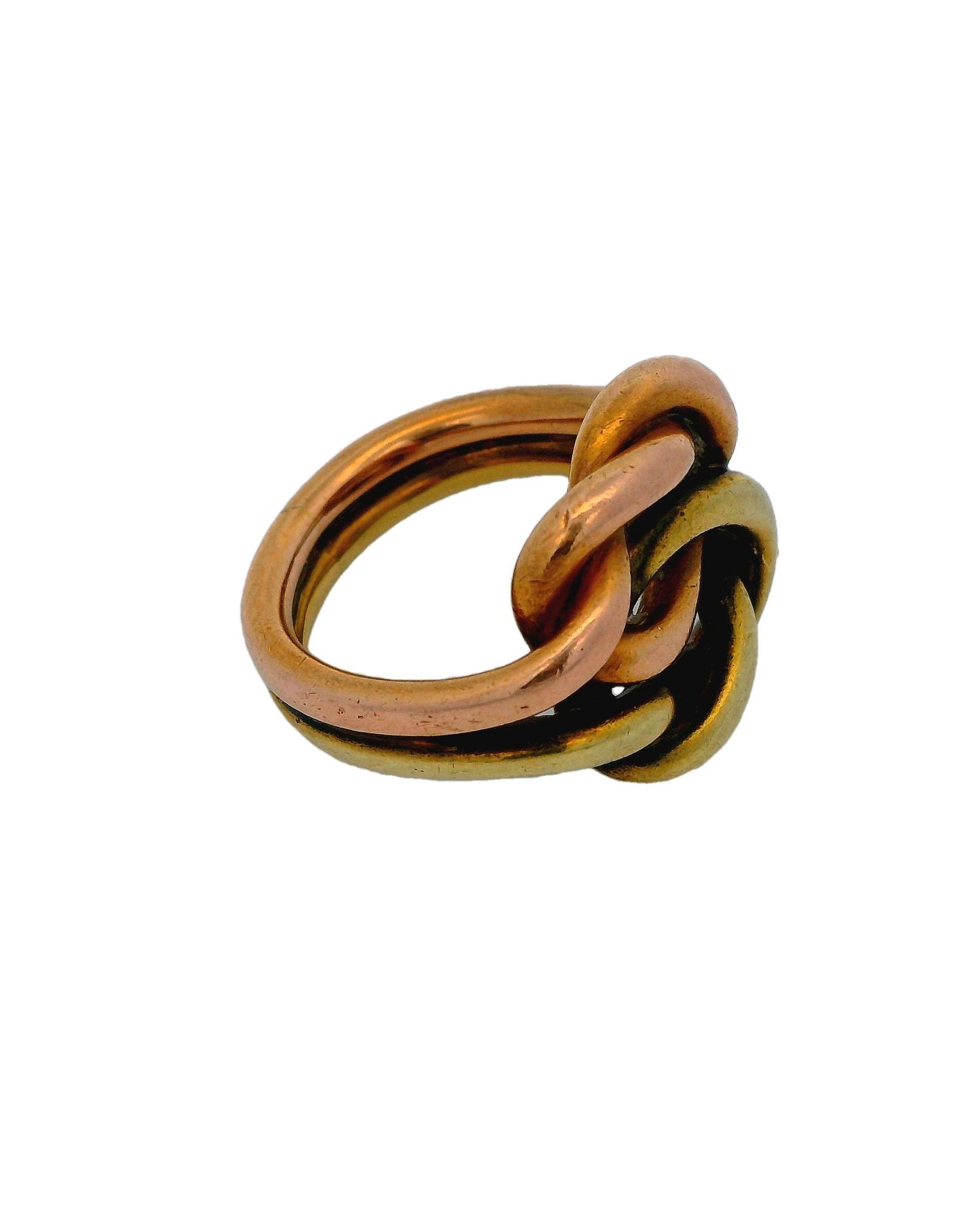 Cartier Double Knot 14K Yellow & Rose Gold Ring