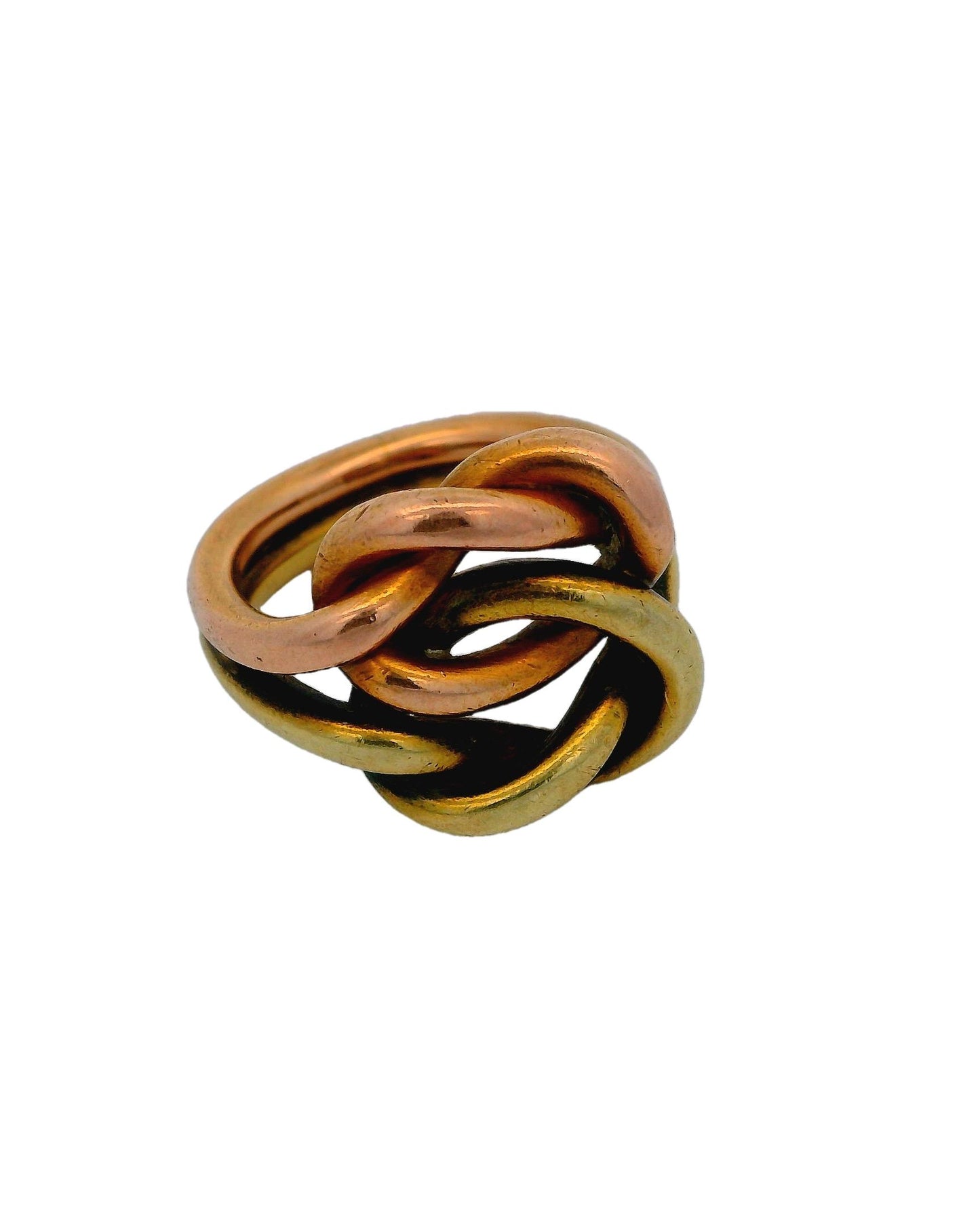 Cartier Double Knot 14K Yellow & Rose Gold Ring