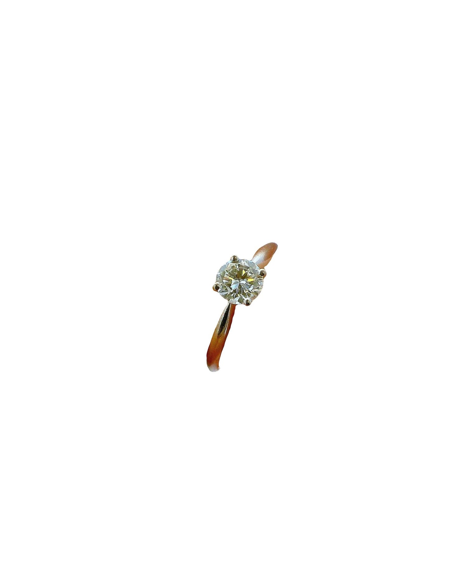 18K White Gold Diamond Solitaire 0.75 Ct Ring by René Kern