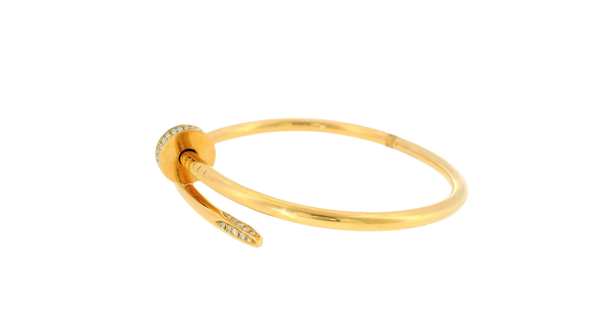 Cartier-Juste un Clou bracelet, classic model, diamonds