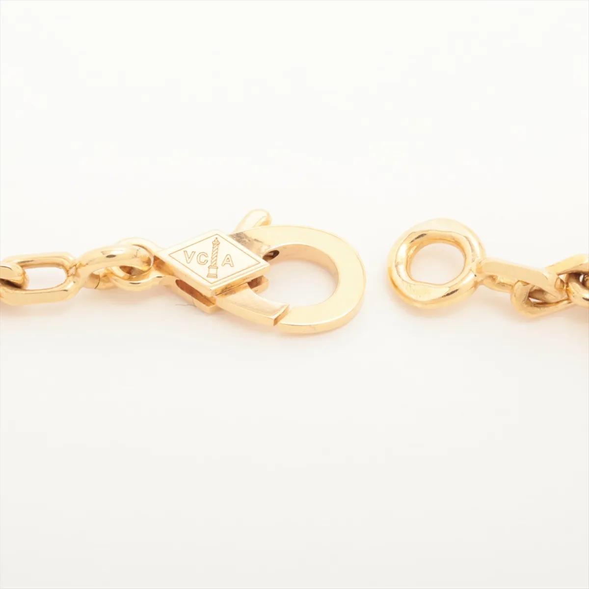 Van Cleef & Arpels Vintage Alhambra 5P 18K Yellow Gold diamond Bracelet