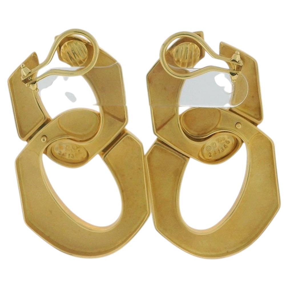 Seaman Shepps 18k Yellow Gold Curb-Link Earrings