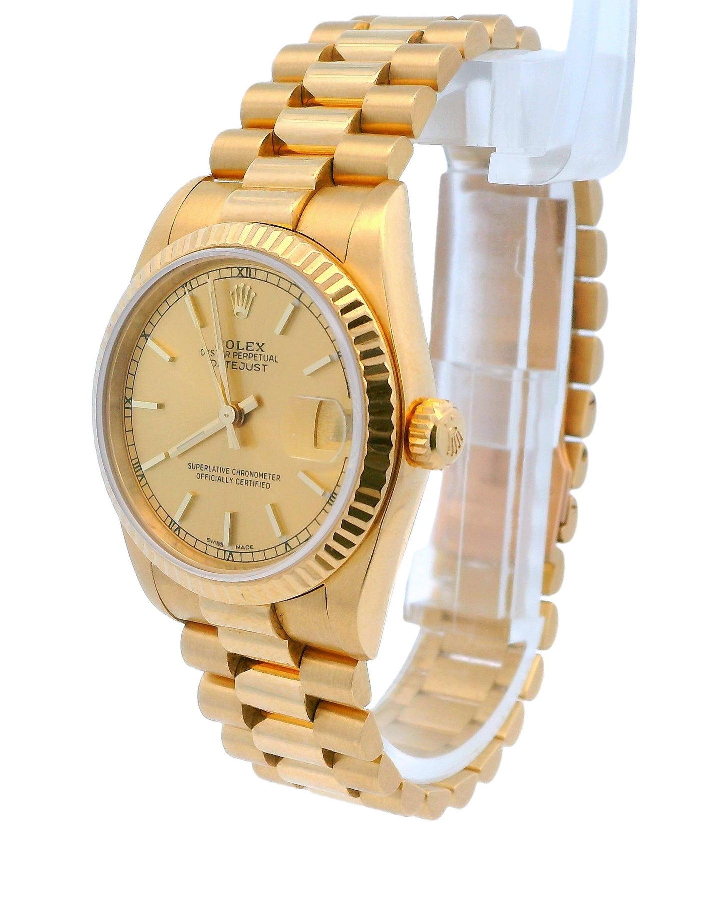 Rolex DateJust 68278 Midsize Champagne Dial Ladies Watch