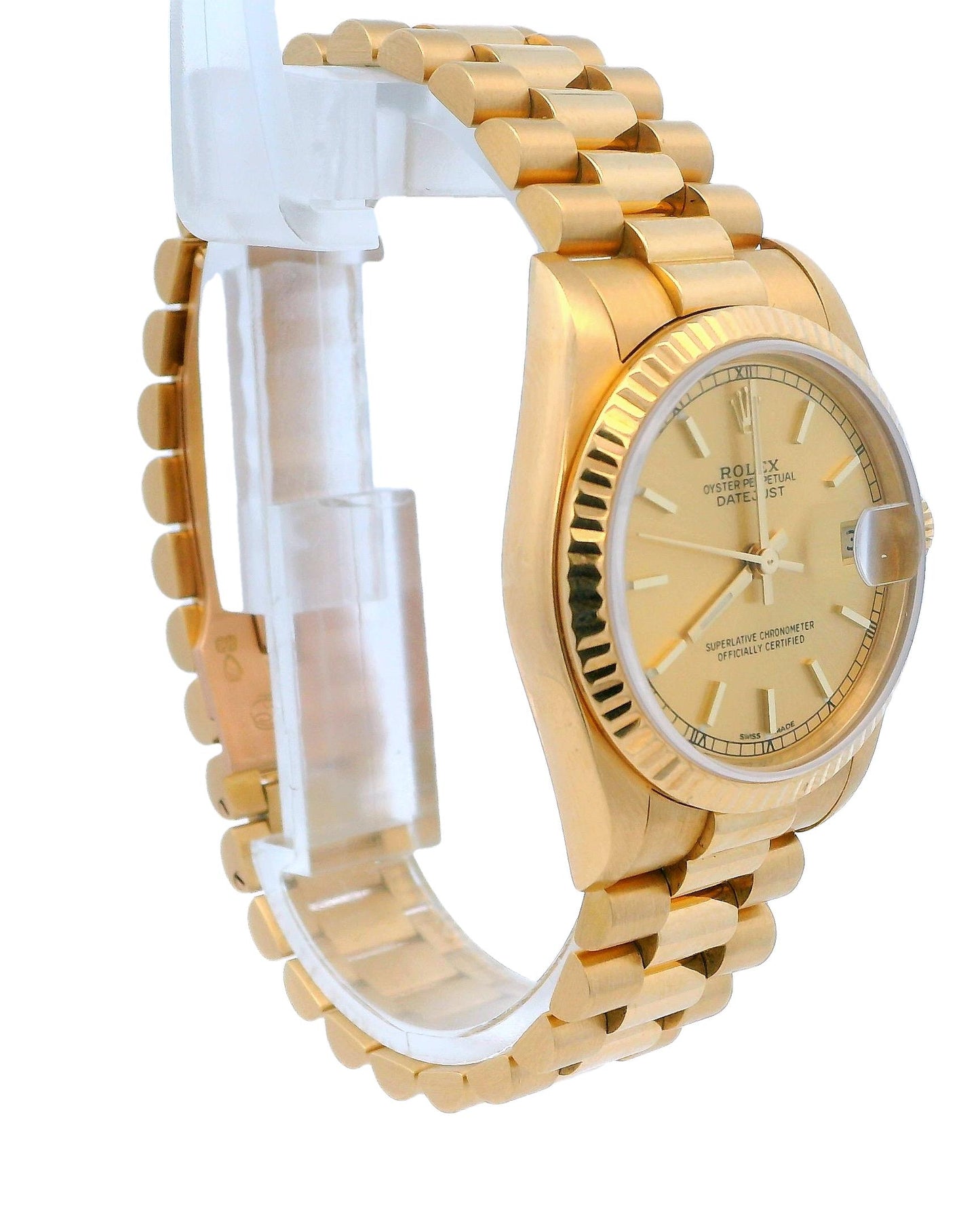 Rolex DateJust 68278 Midsize Champagne Dial Ladies Watch