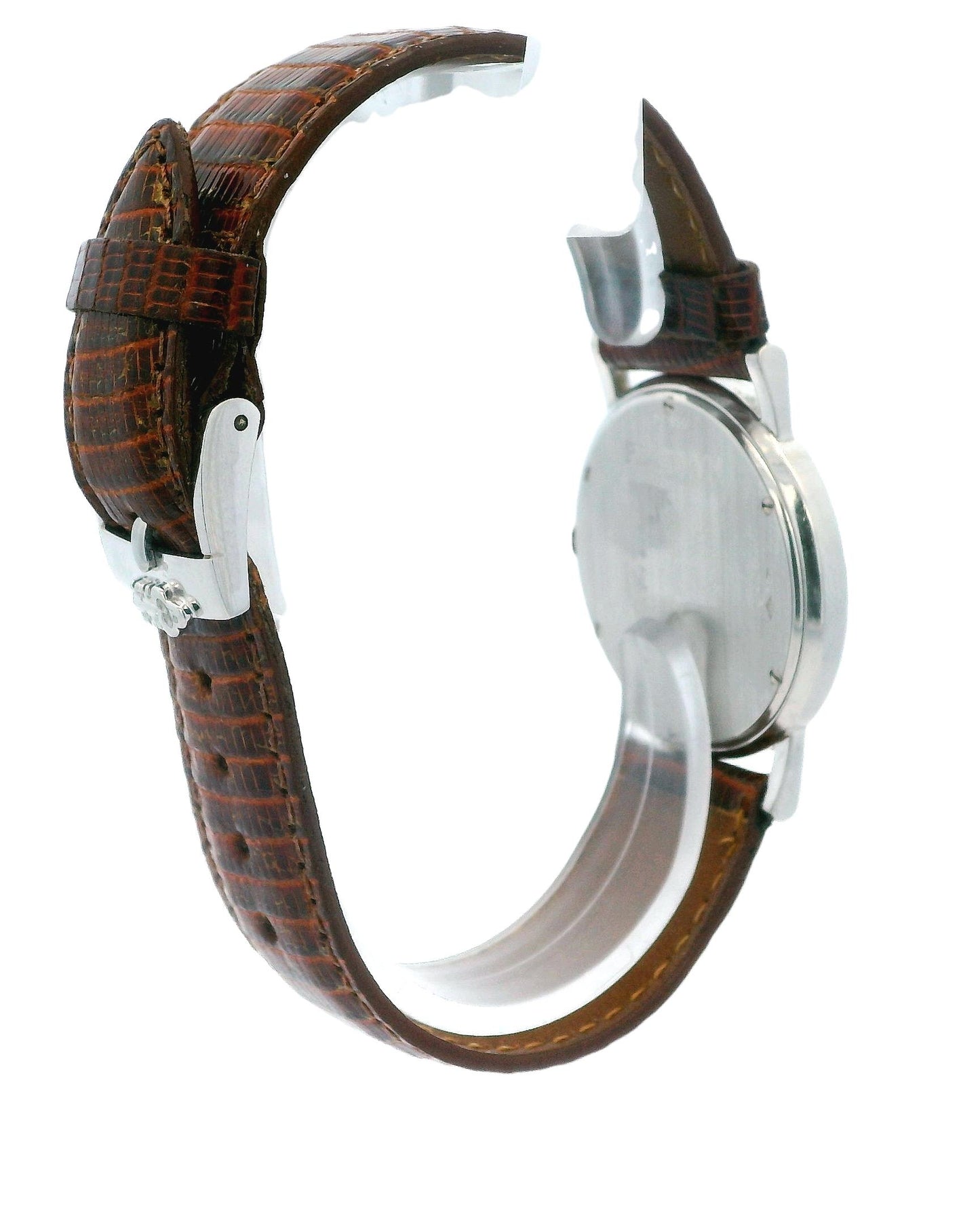 Corum Wood Roman Diamond Bezel Pave Dial Platinum Watch
