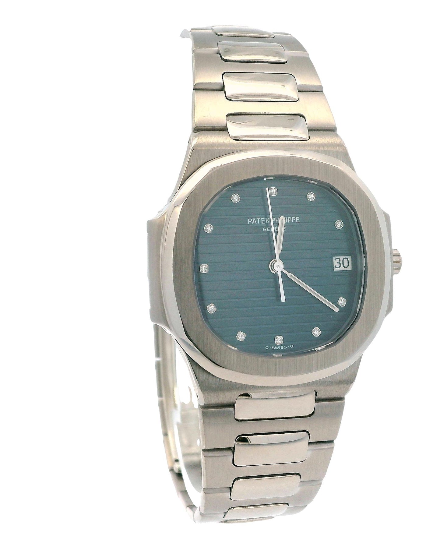Patek Philippe nautilus ref 3900/1G Blue Diamond Dial w/ Archive