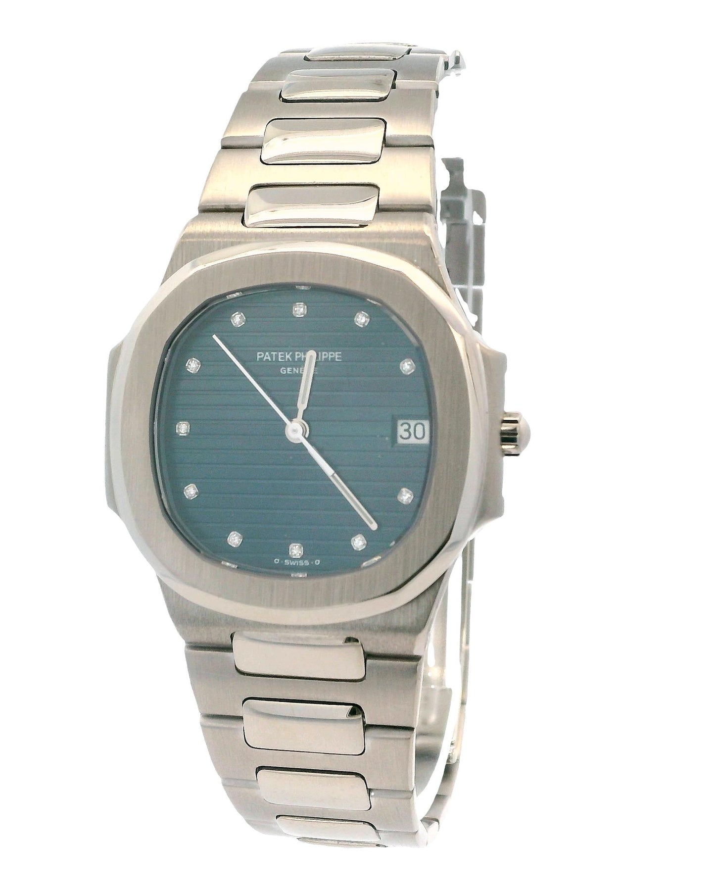 Patek Philippe nautilus ref 3900/1G Blue Diamond Dial w/ Archive