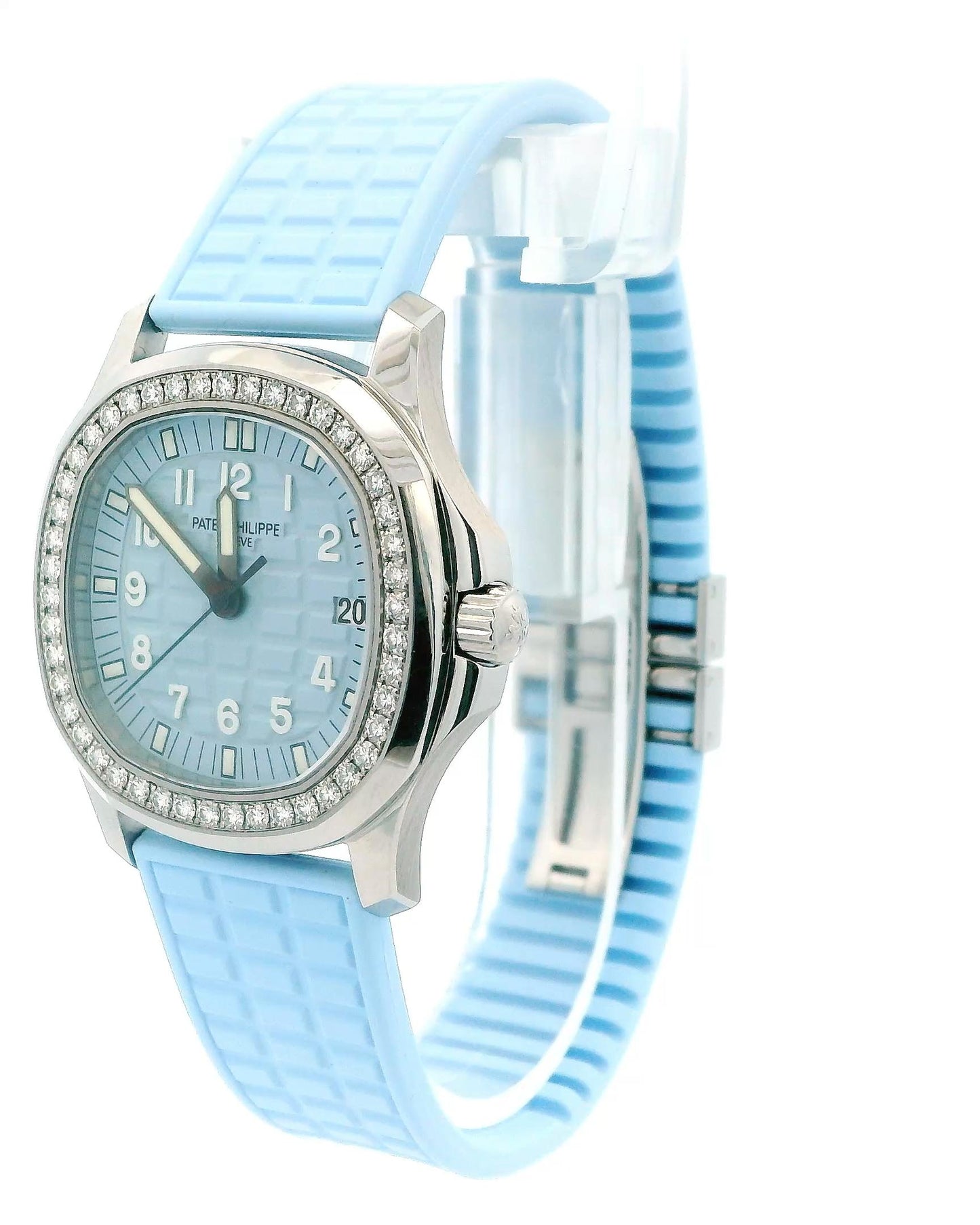 Patek Philippe Aquanaut 5067A Diamond Bezel Ladies Quartz Watch