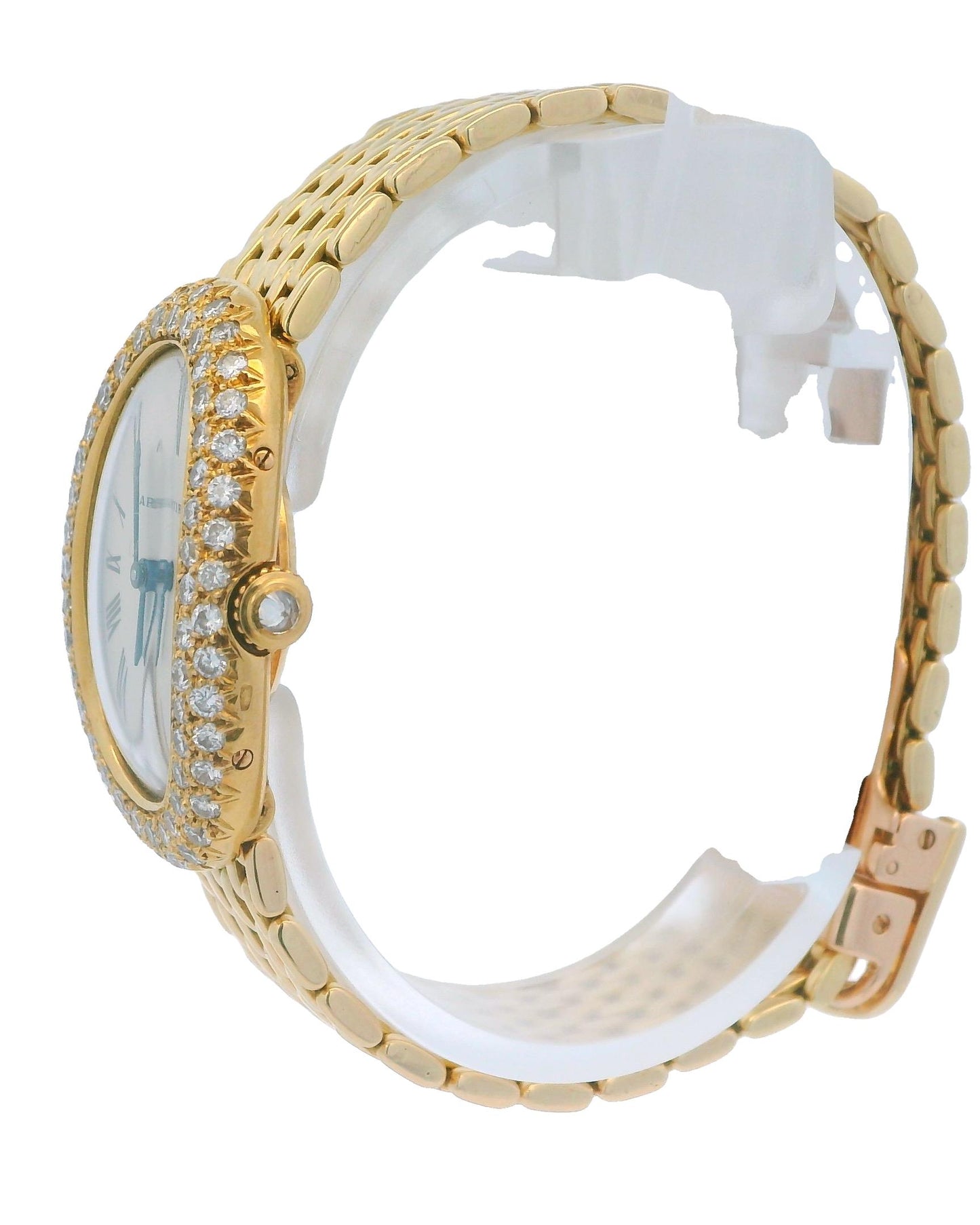 Cartier Baignoire Paris 18K Yellow Gold & Factory Diamond Gran De Ris Bracelet