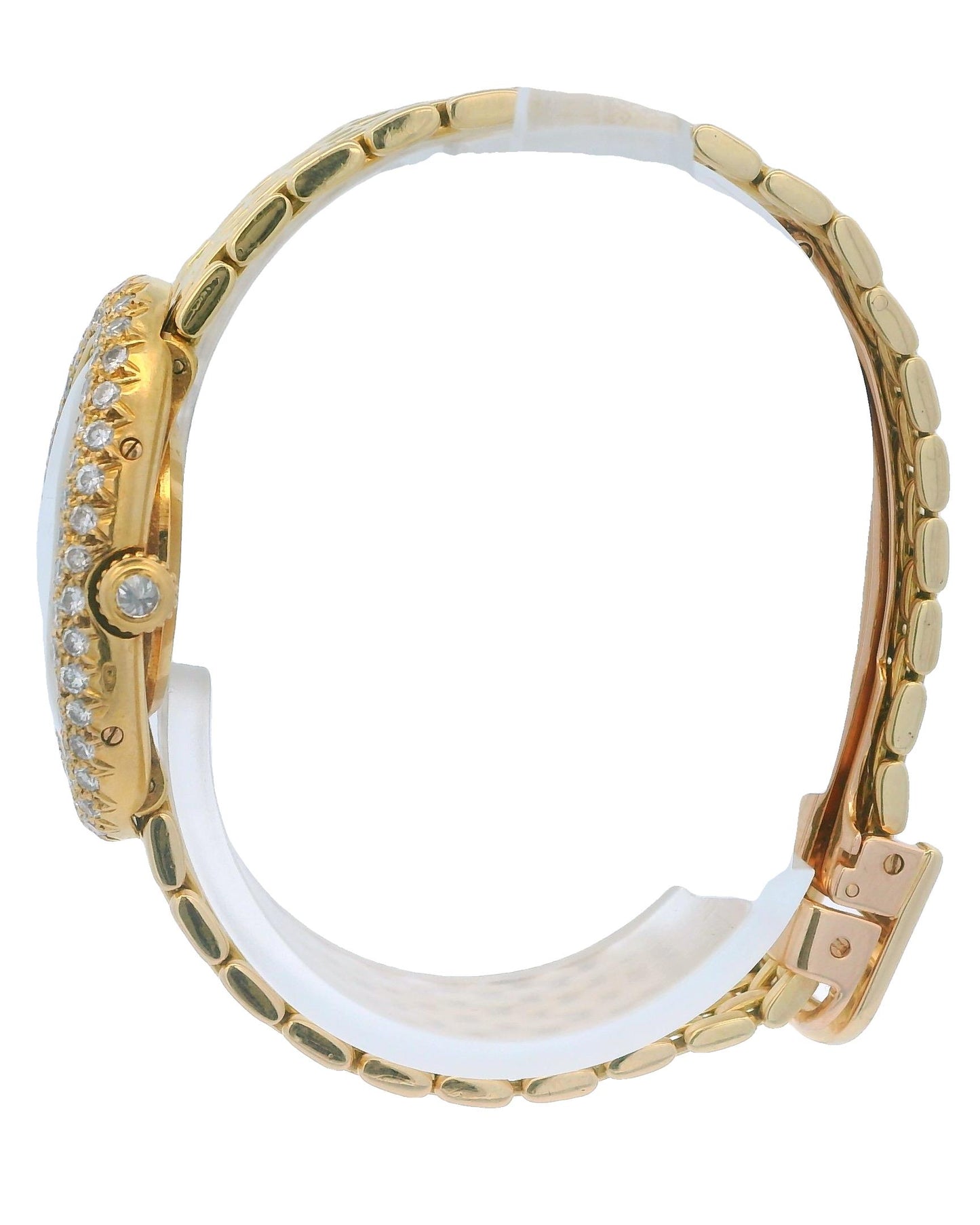 Cartier Baignoire Paris 18K Yellow Gold & Factory Diamond Gran De Ris Bracelet