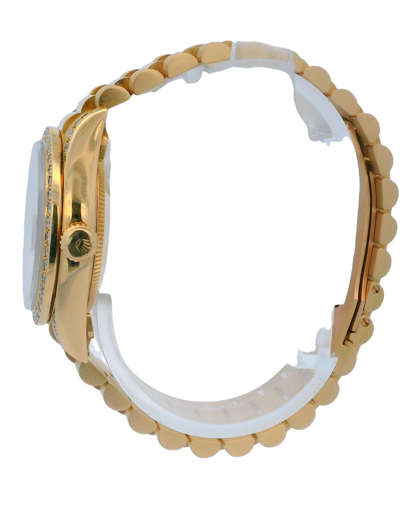 Rolex 68238 Midsize Factory Diamond Lugs & Bezel. Customized MOP Diamond Dial