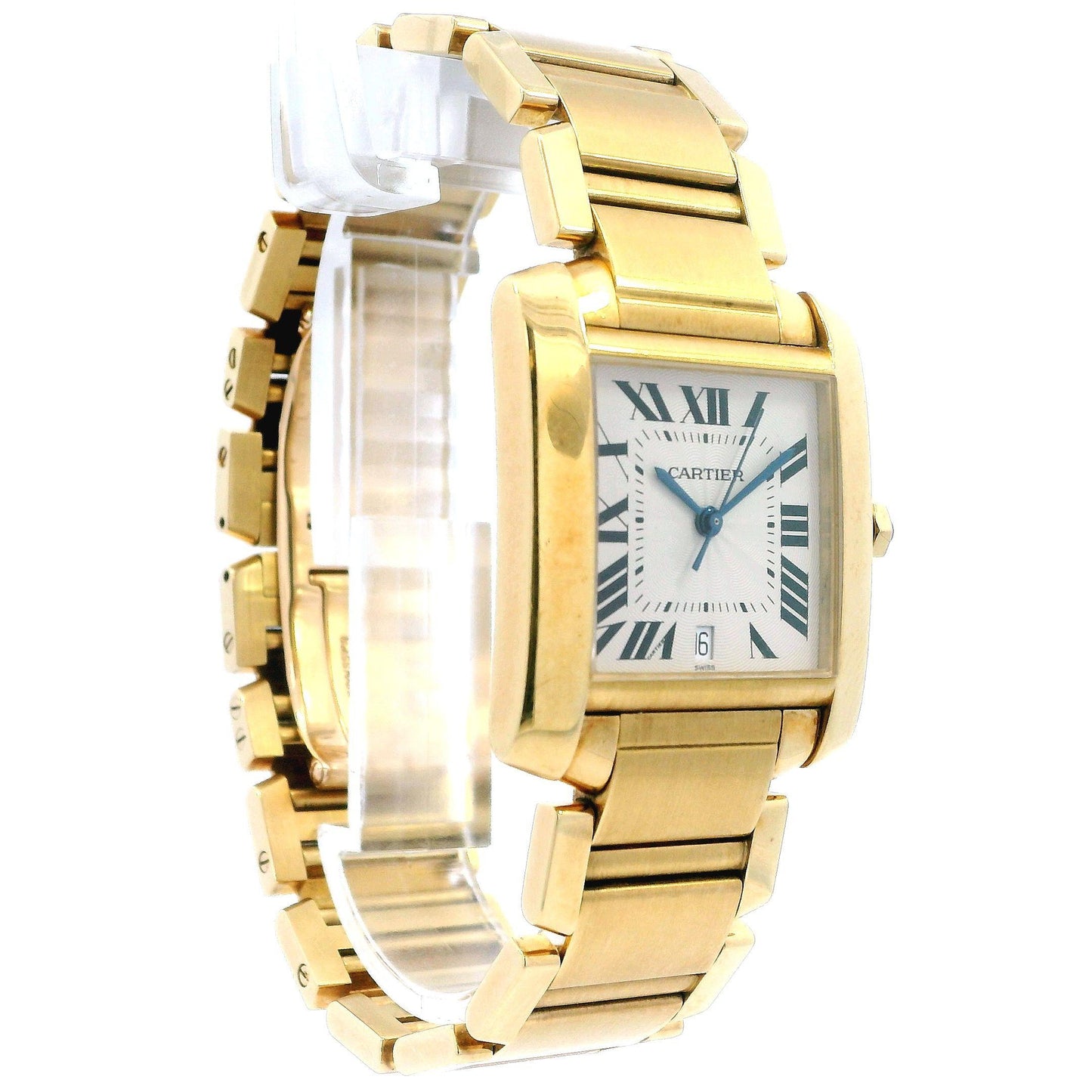 Cartier Tank Francaise Large W50001R2 18K Yellow Gold Watch(Pre-Owned)