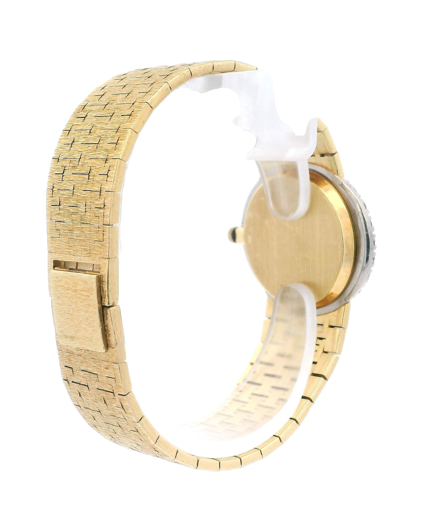 Piaget T&Co Jade Dial Diamond Bezel Mesh Bracelet in 18K Yellow Gold