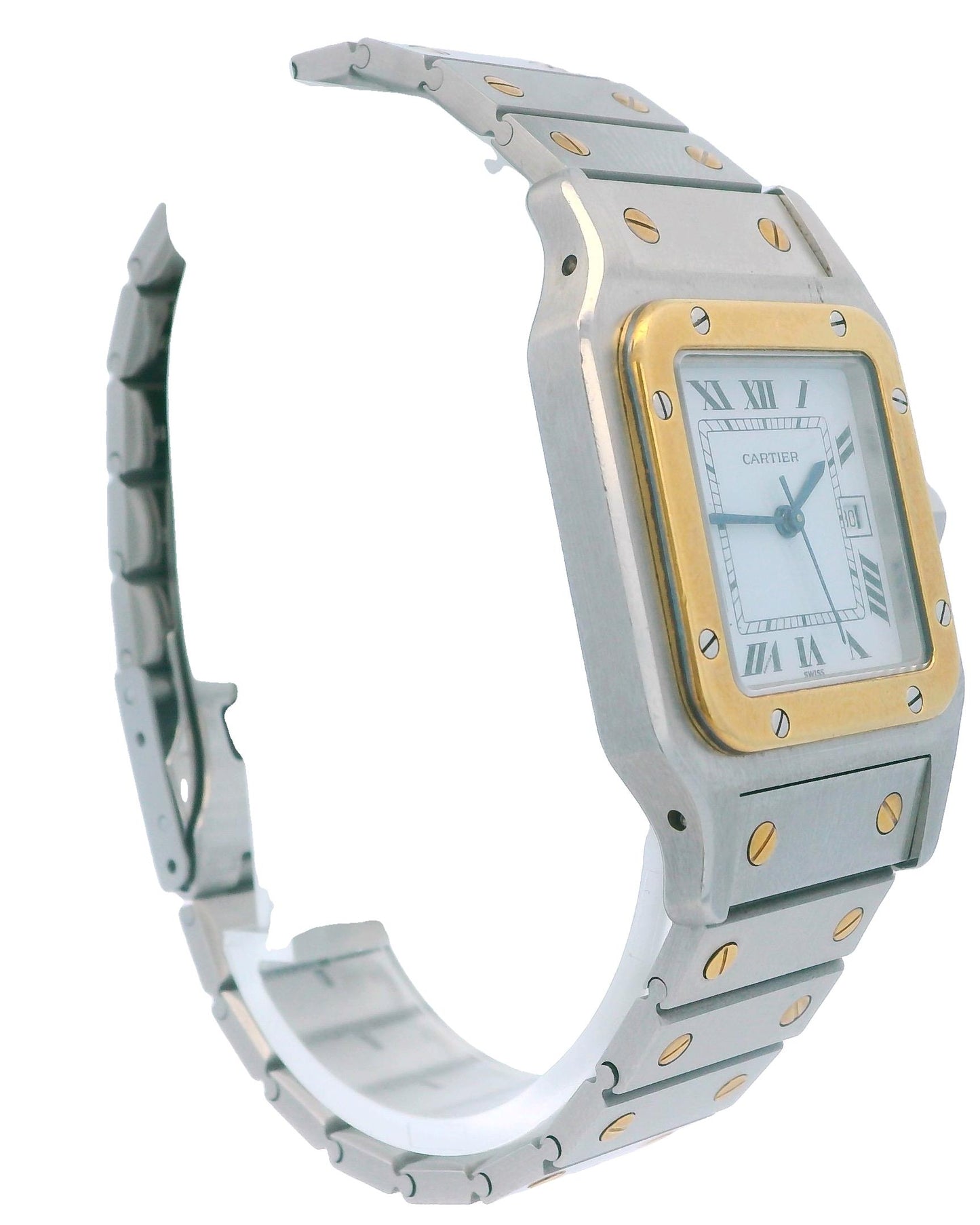 Cartier Santos Carrée Two-Tone Watch Box & Papers