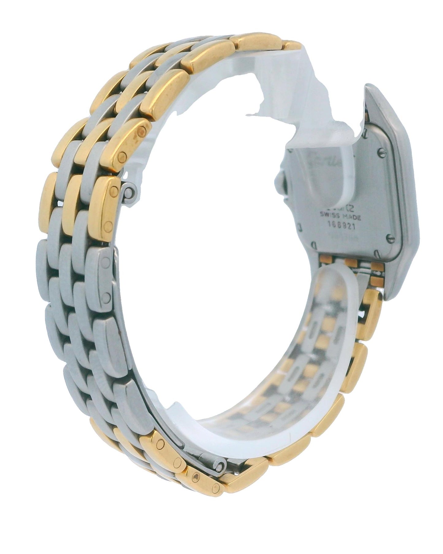 Cartier Panthere Small Three Row 18K Gold & Stainless Steel Box & Papers