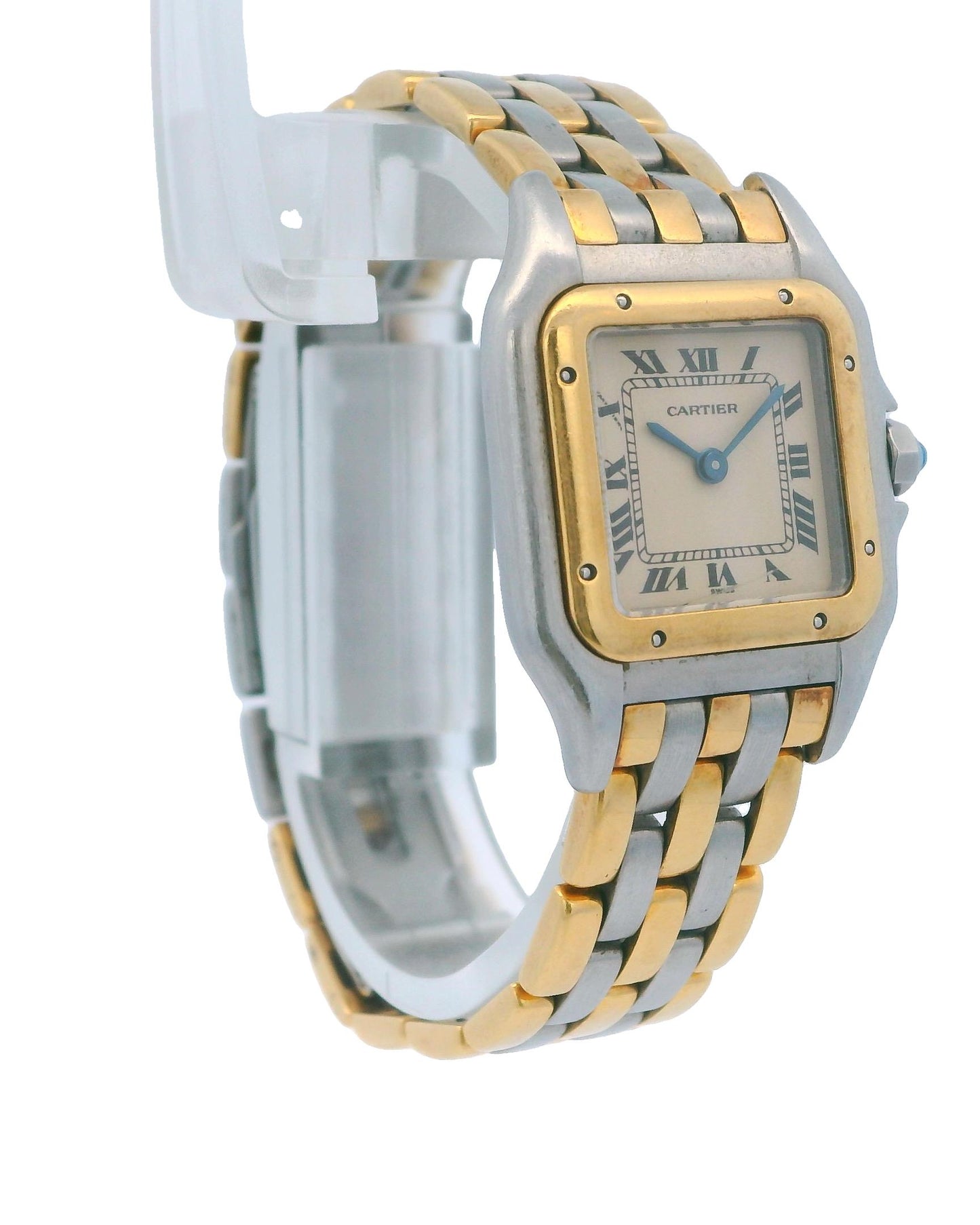 Cartier Panthere Small Three Row 18K Gold & Stainless Steel Box & Papers