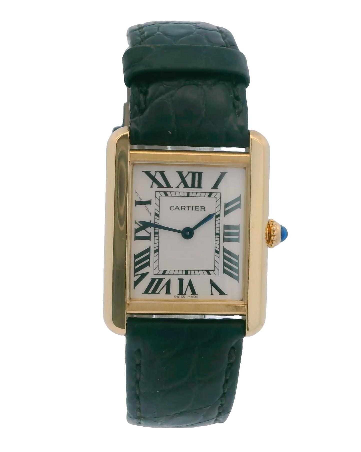 Cartier Tank Solo W5200002 18K Yellow Gold Ladies Watch